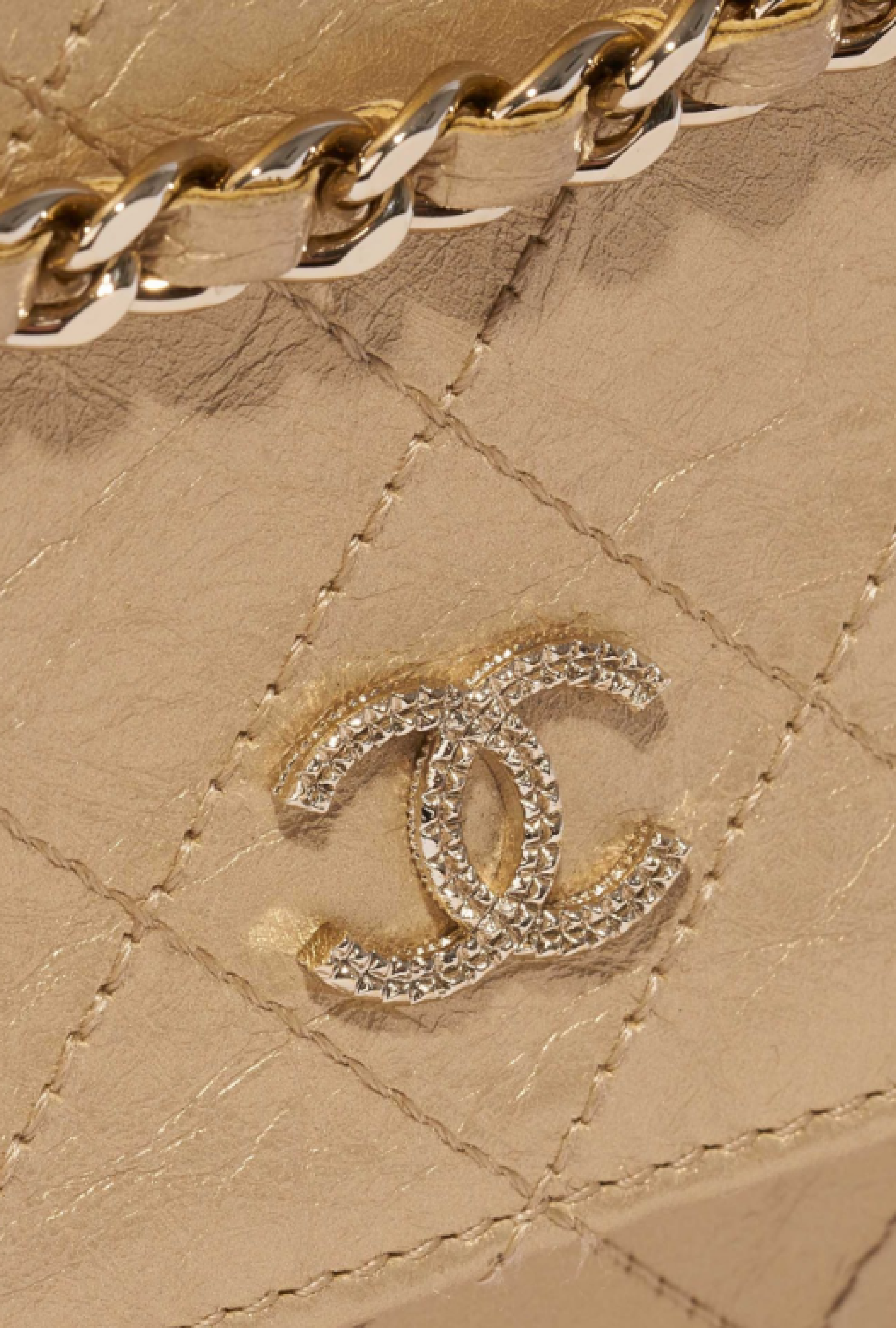 Sac Chanel Agneau Doré