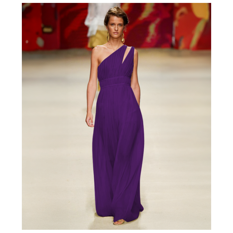 Robe Alberta Ferretti Asymetric Purple
