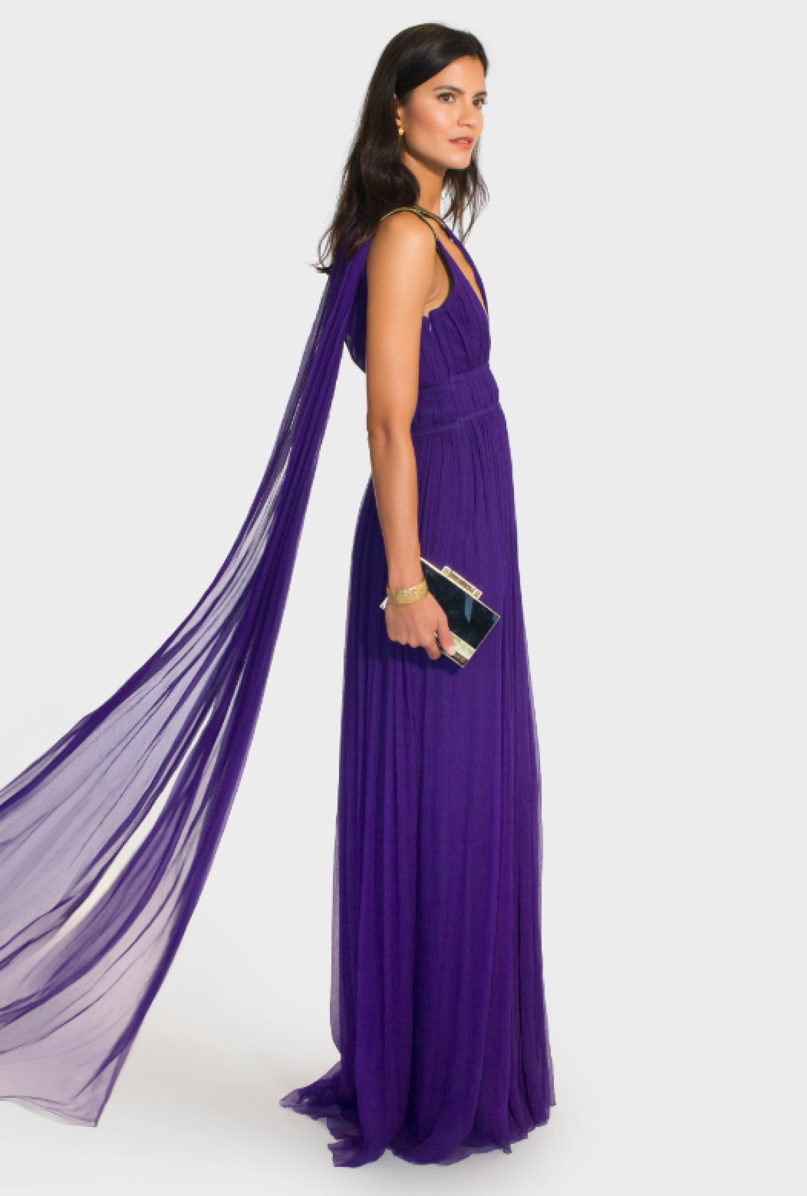 Robe Alberta Ferretti Asymetric Purple