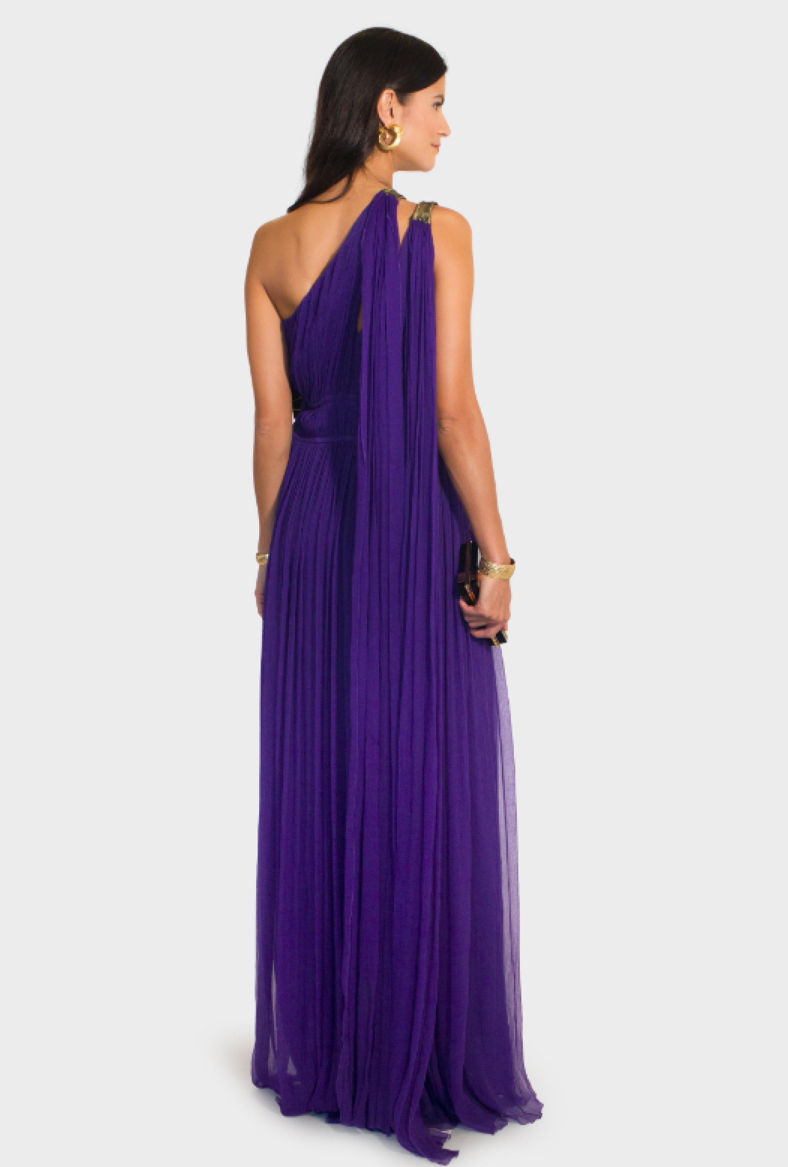 Robe Alberta Ferretti Asymetric Purple
