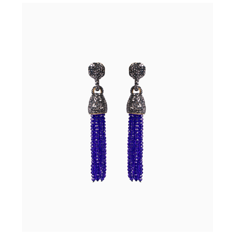 Boucles d'Oreilles NES Gatsby Bleu