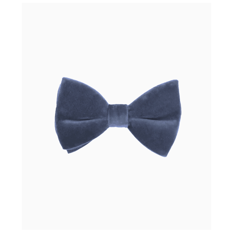 Noeud Papillon Fursac Velours Bleu Clair