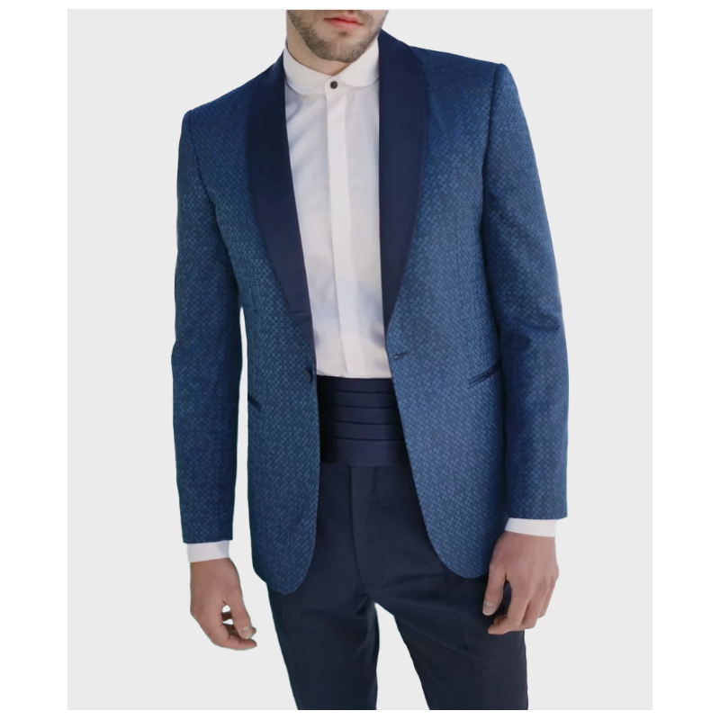 Veste Rives Paris Smoking Bleu Fantaisie