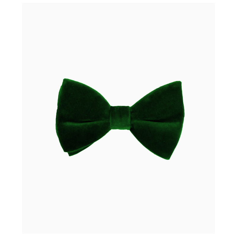 Noeud Papillon Fursac Velours Vert Sapin