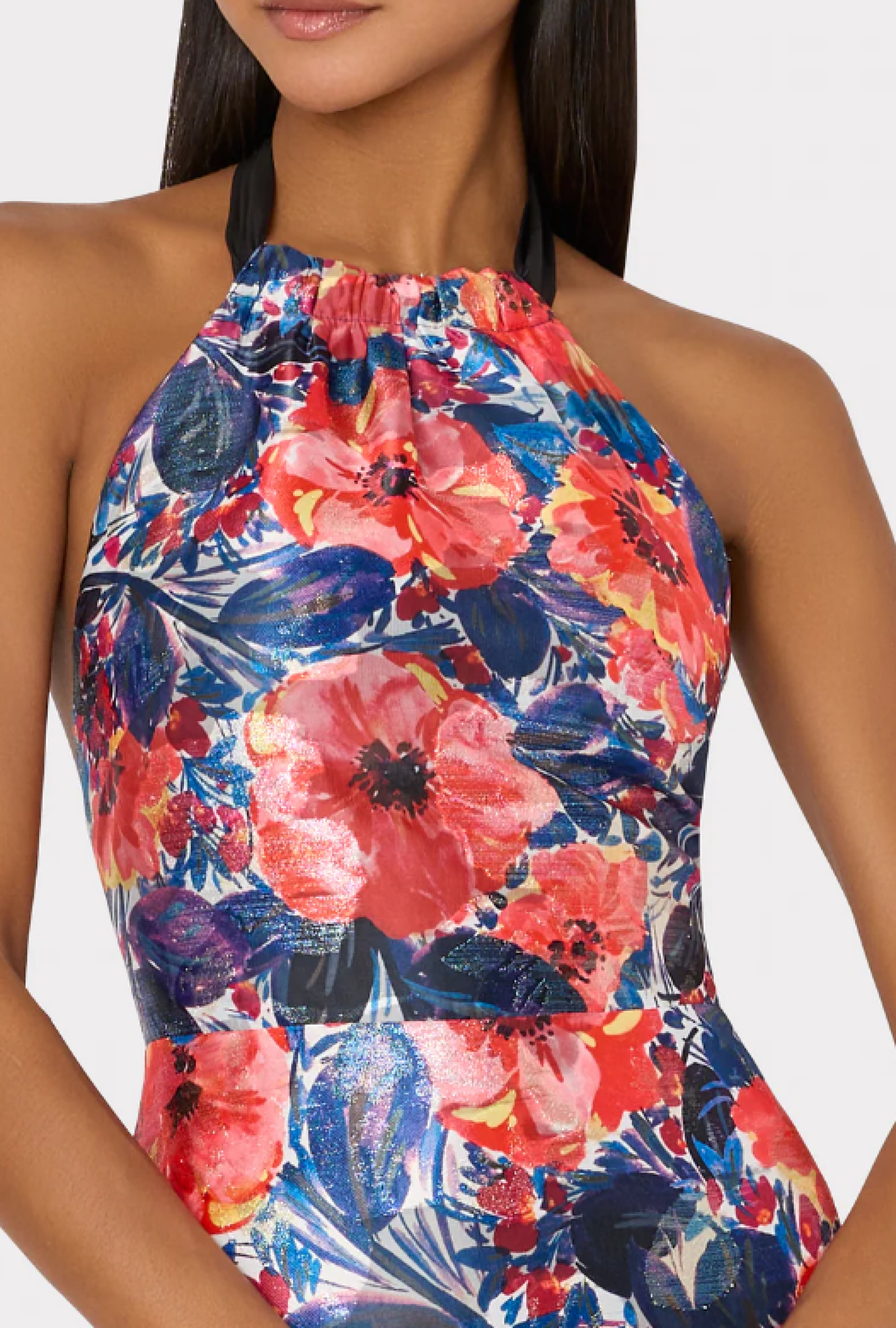 Robe Milly Hayden Watercolor Poppy Jacquard