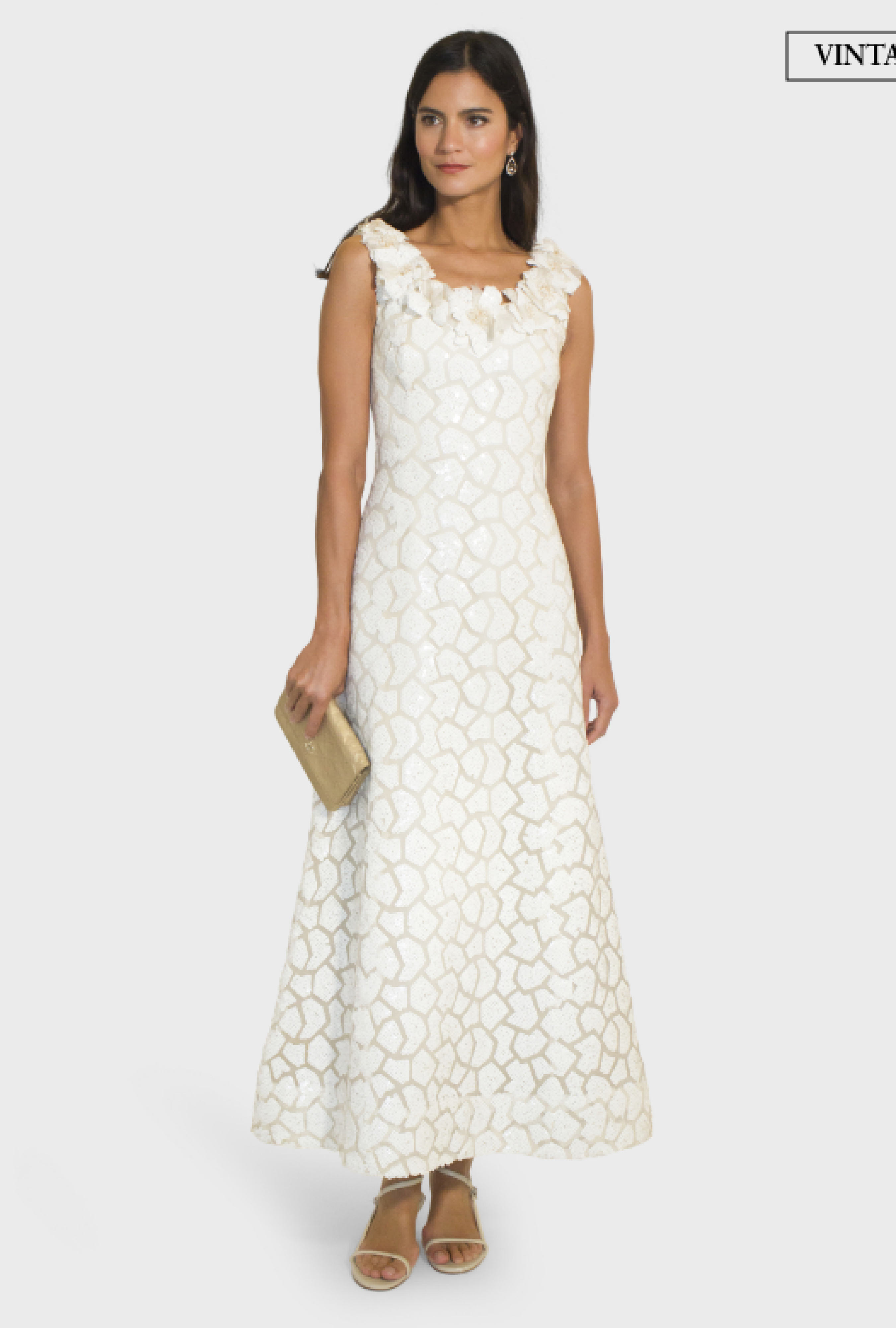 Robe Balmain Petals White