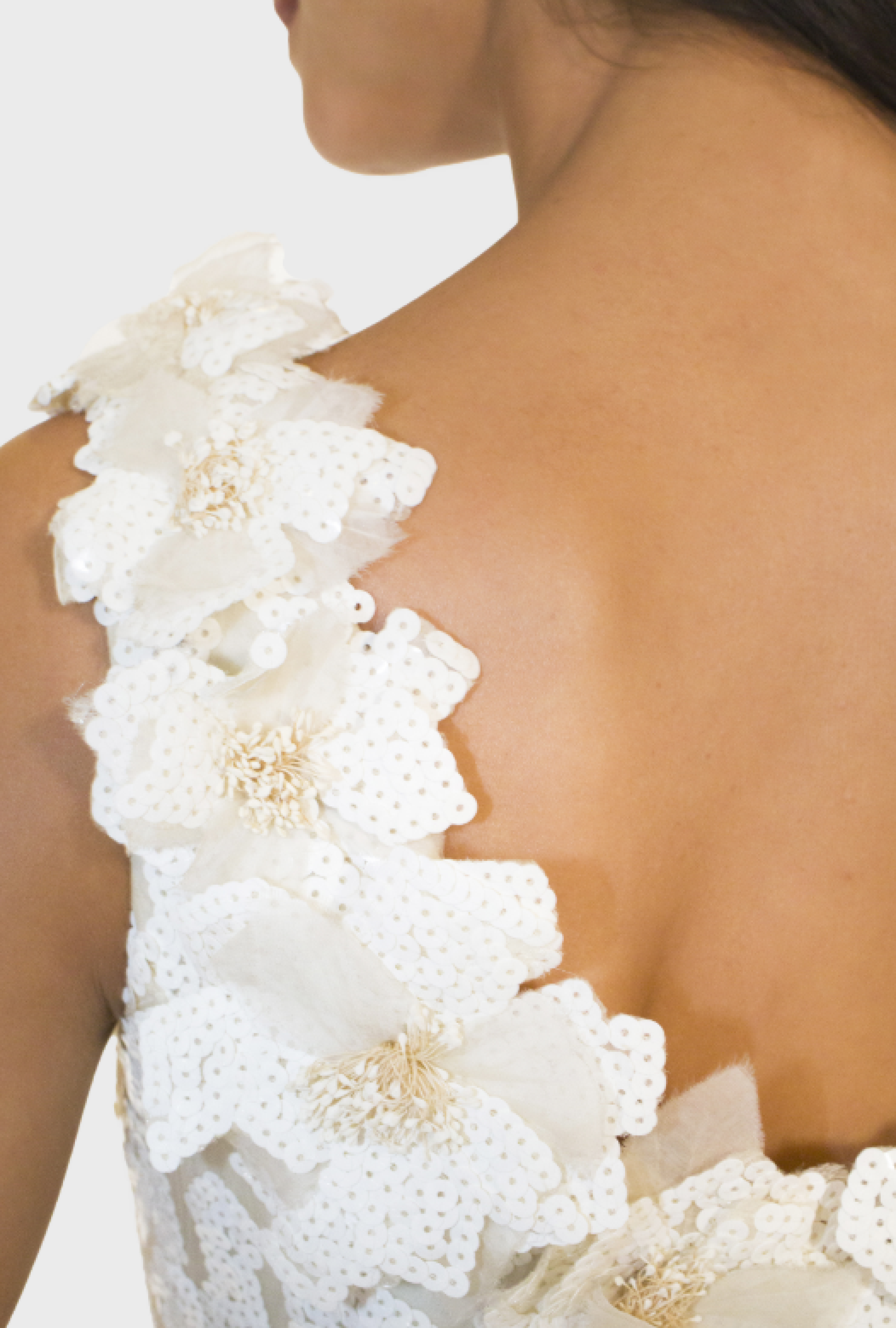 Robe Balmain Petals White