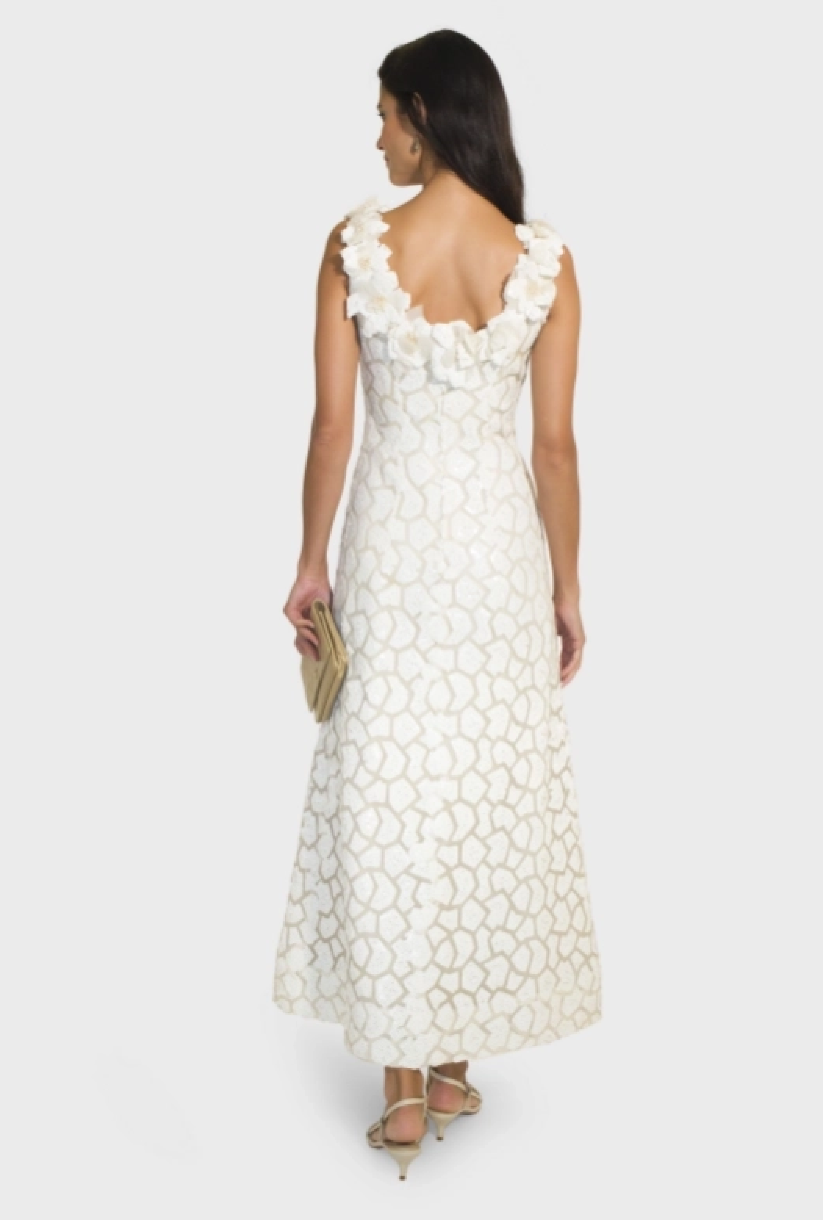 Robe Balmain Petals White