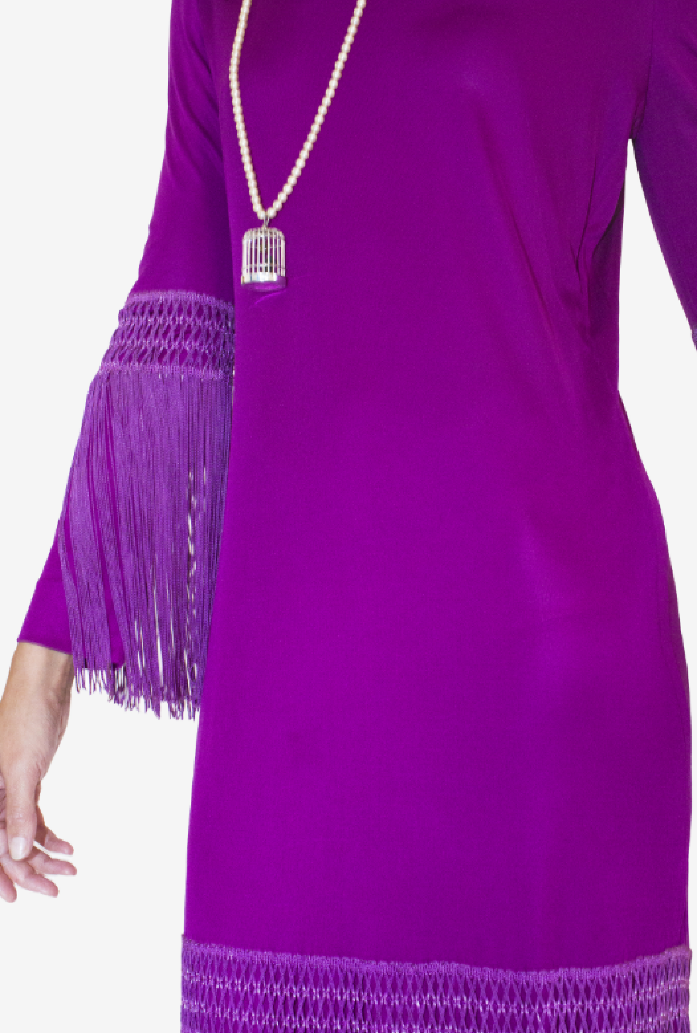 Robe Emilio Pucci Franges Violettes