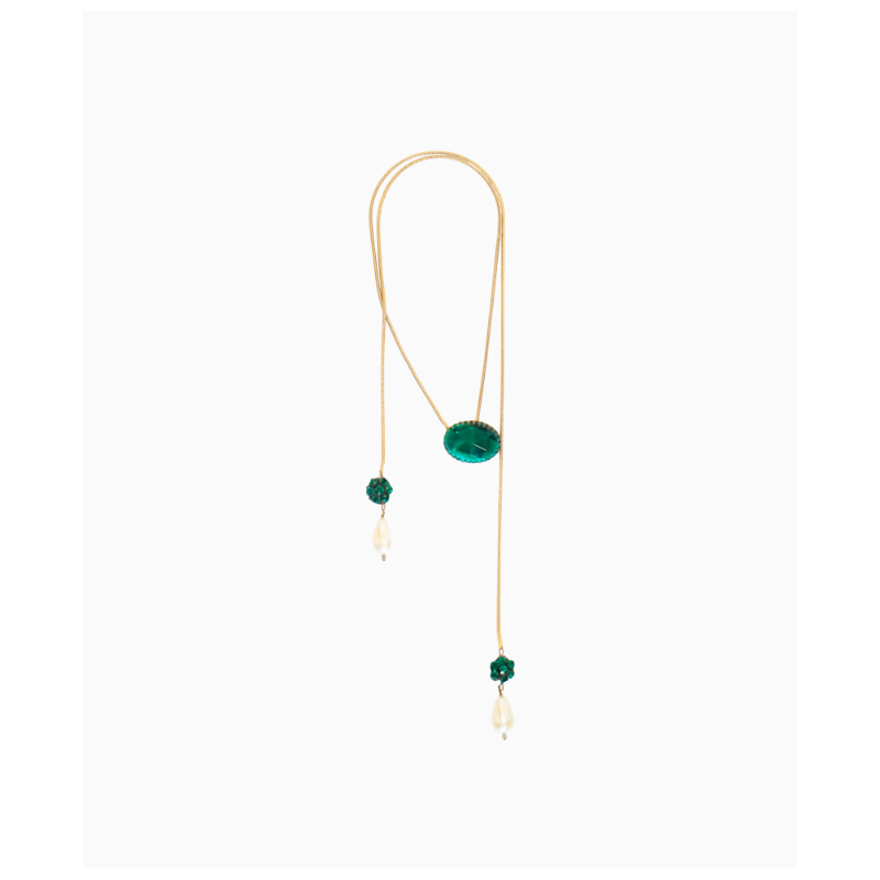 Collier Azzaro Albia Green