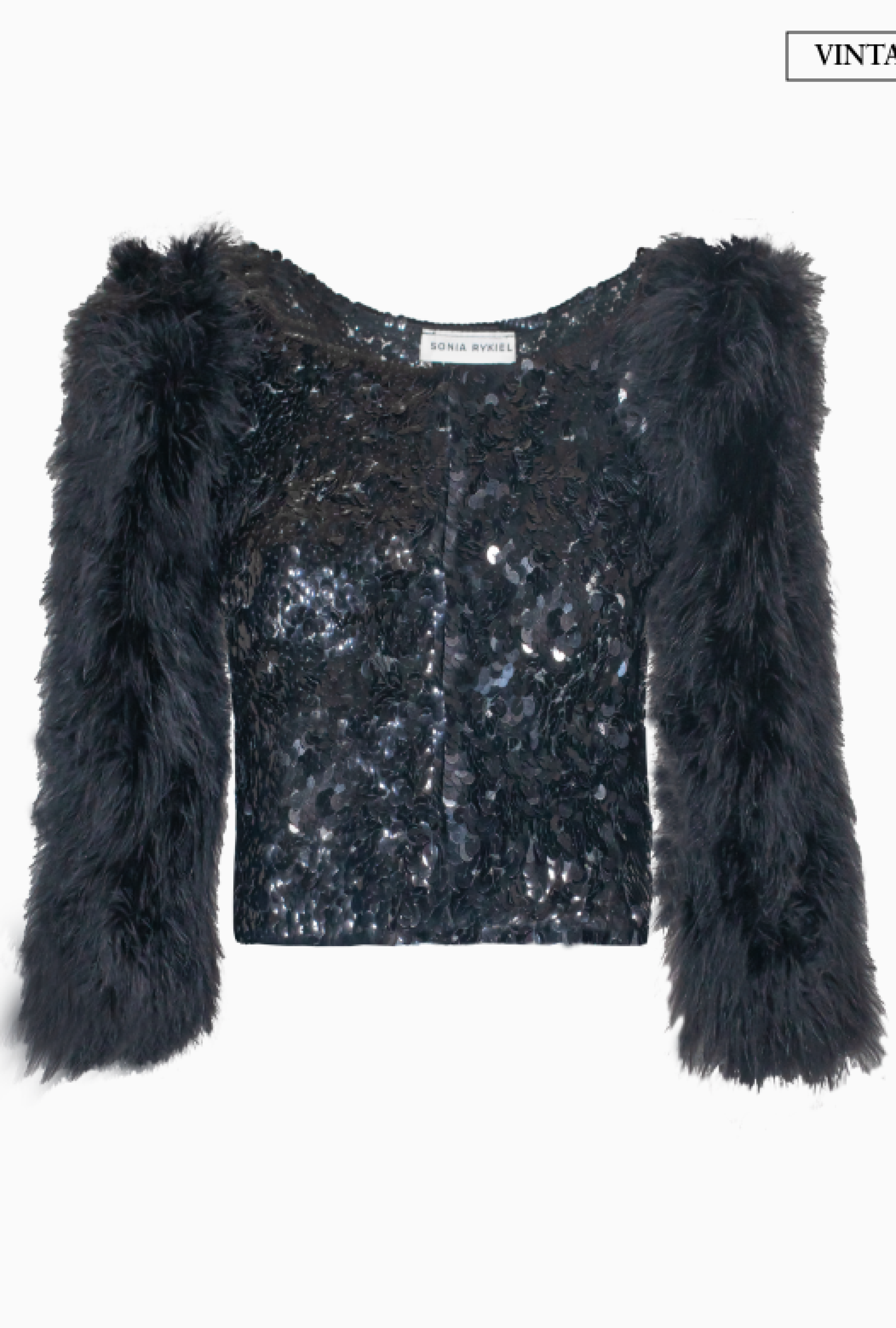 Boléro Sonia Rykiel Marabou Sequin