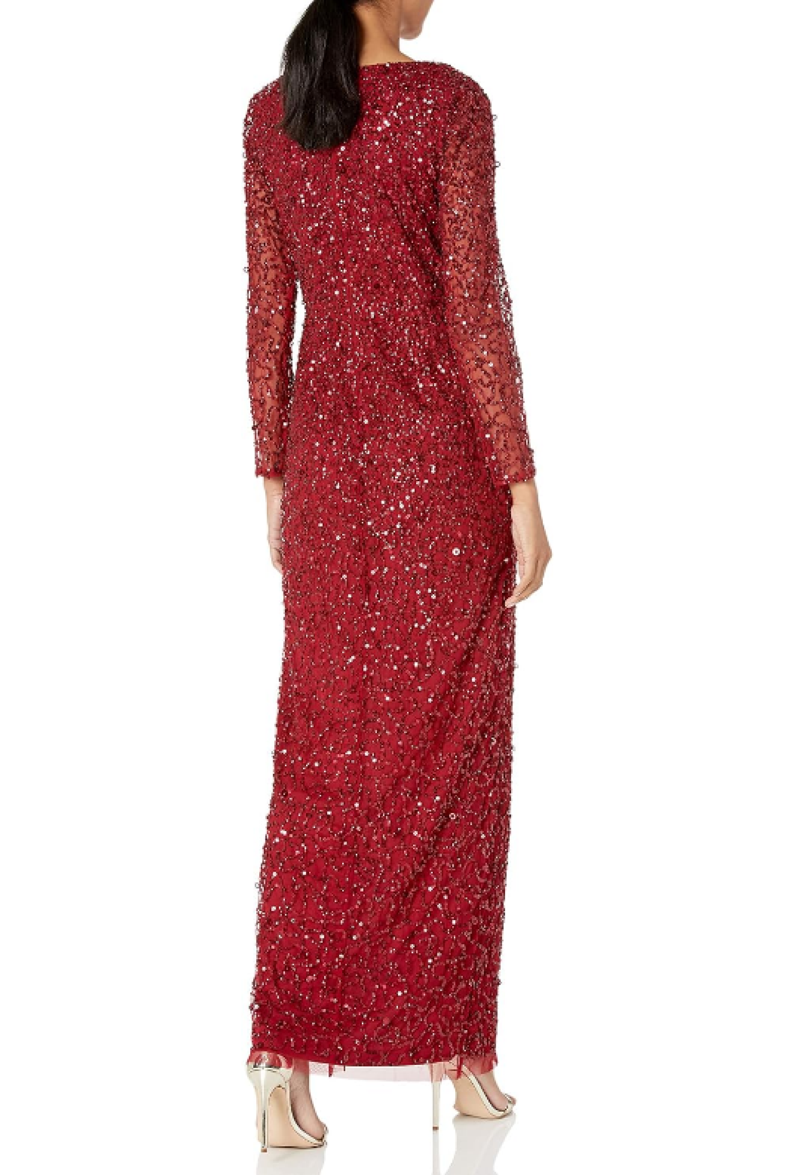 Robe Adrianna Papell Rouge Paillette