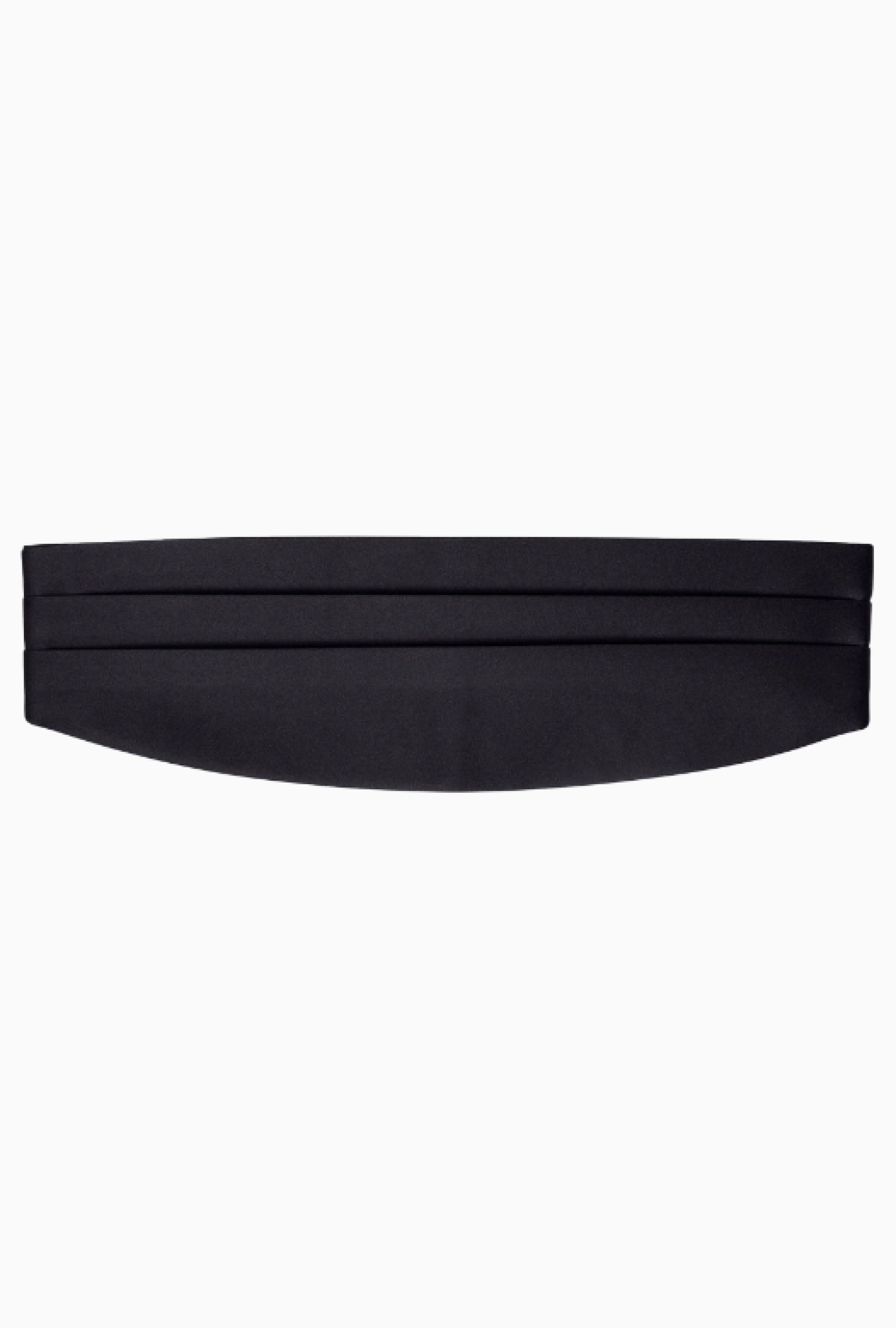 Ceinture Fursac Plissée Satin Noir