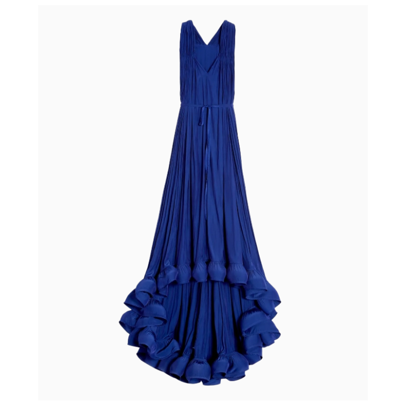 Robe Lanvin Charmeuse Indigo