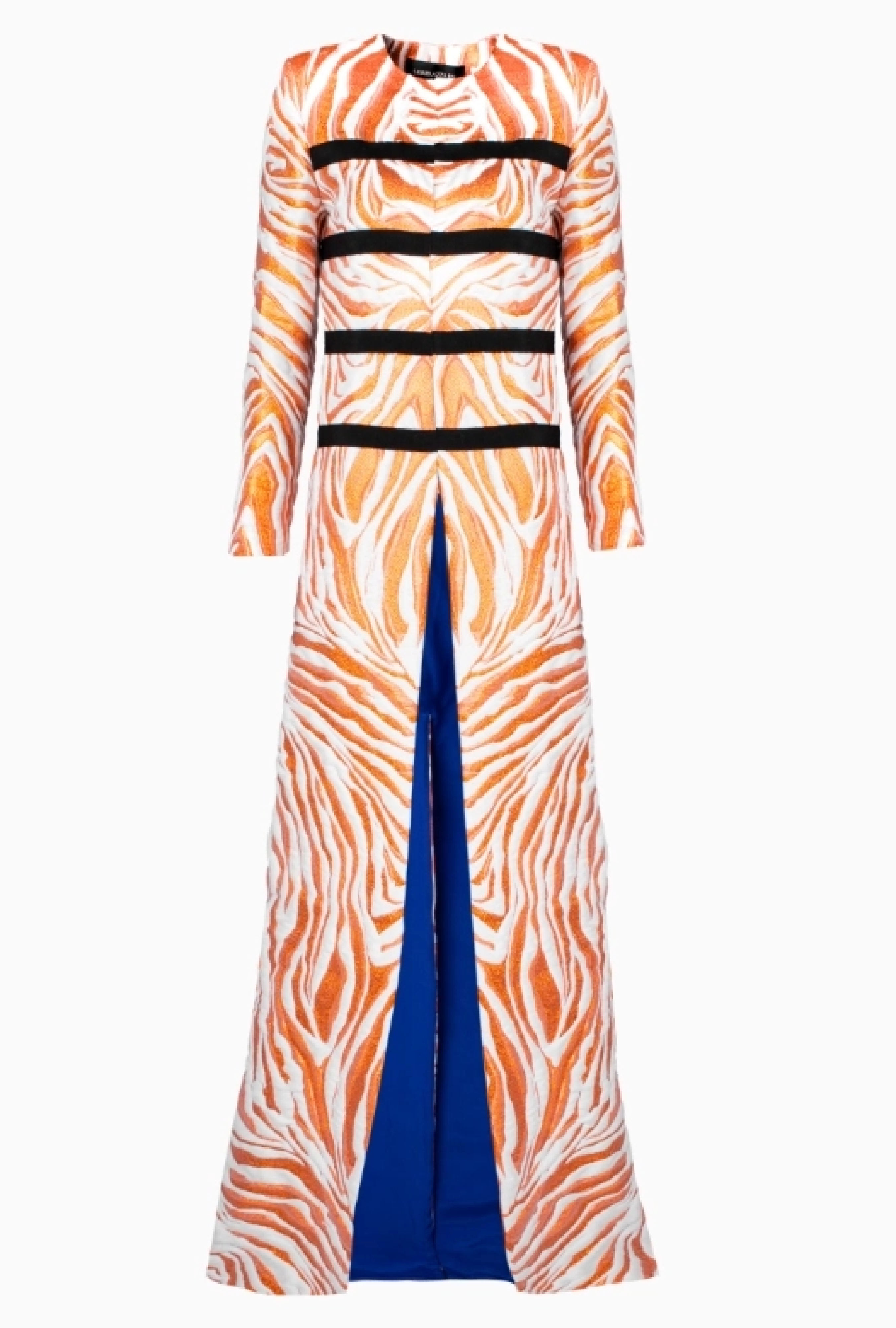 Manteau Azzaro Orange Zebra