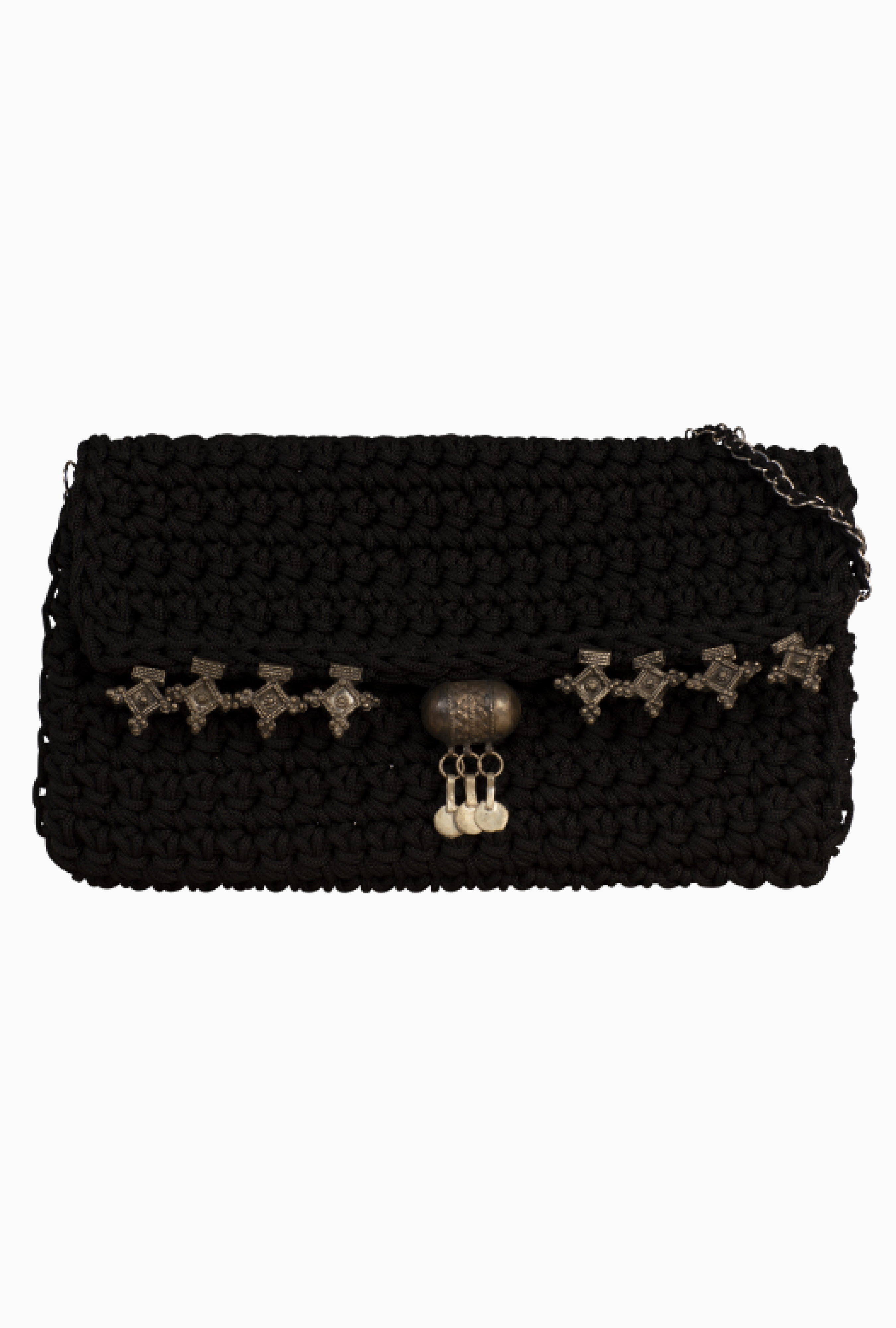 Sac My Couture Corner Tressé Noir