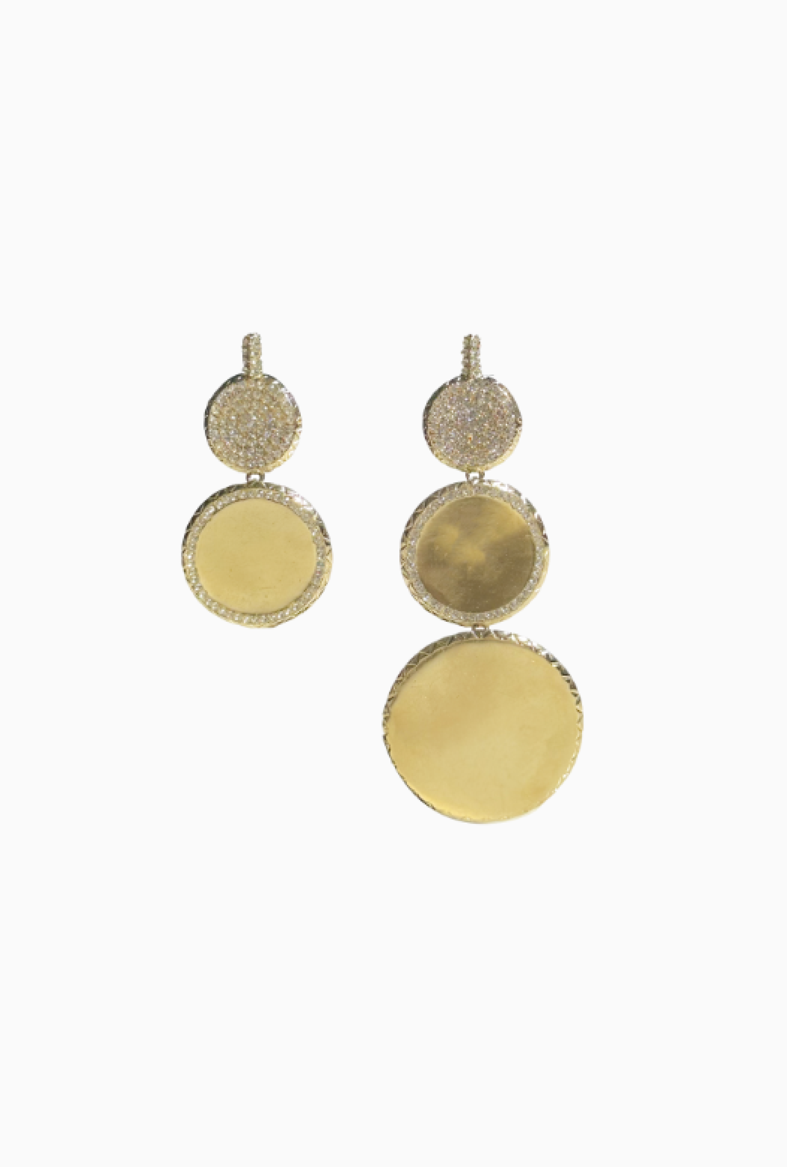 Boucles d'Oreilles Azzaro Disque d'Or