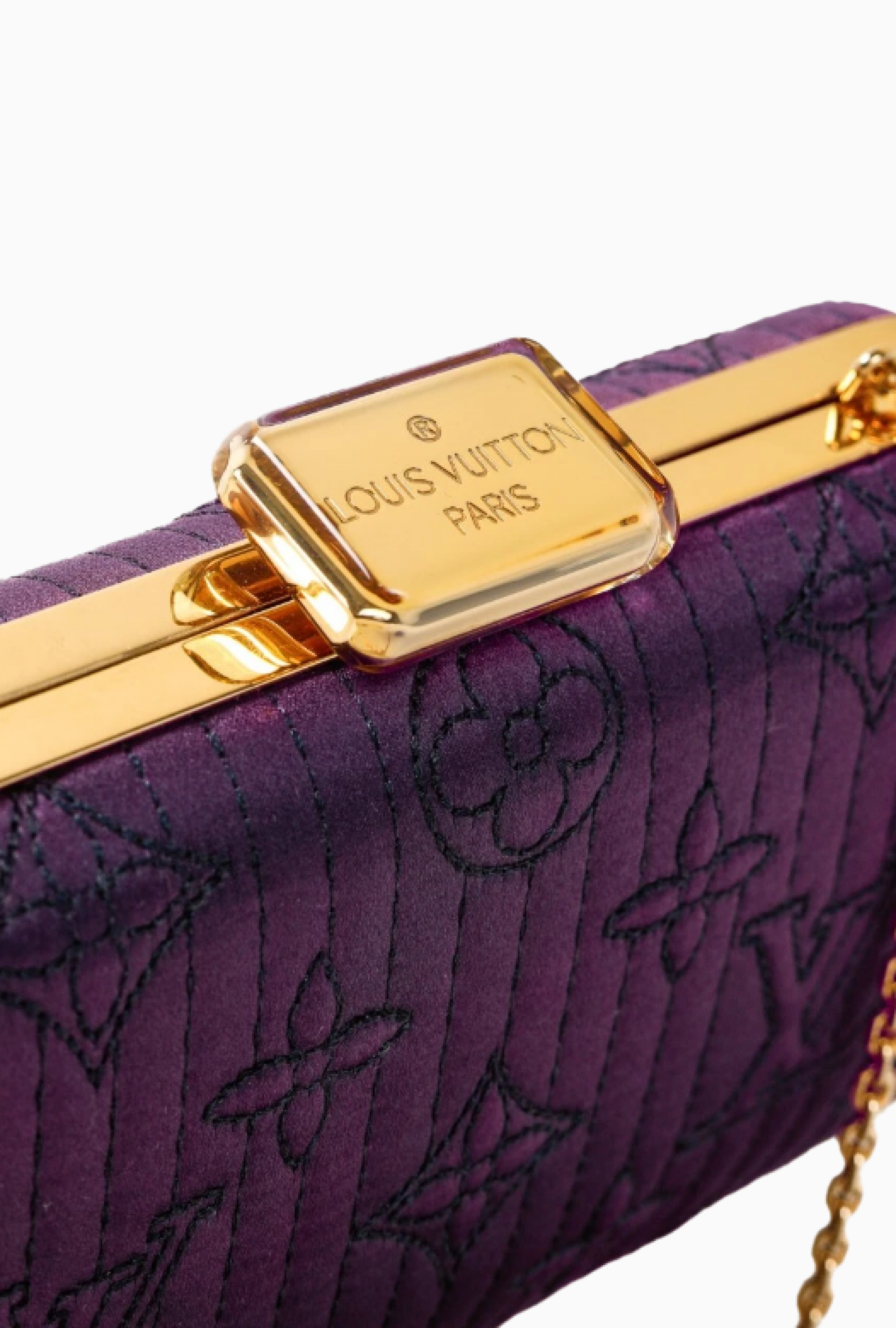 Sac Louis Vuitton Minaudière Plum Monogram