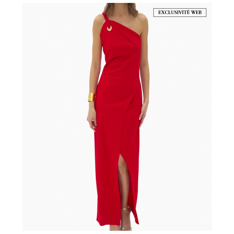 Robe Orna Fahro Elisa Rouge-Exclusivité web