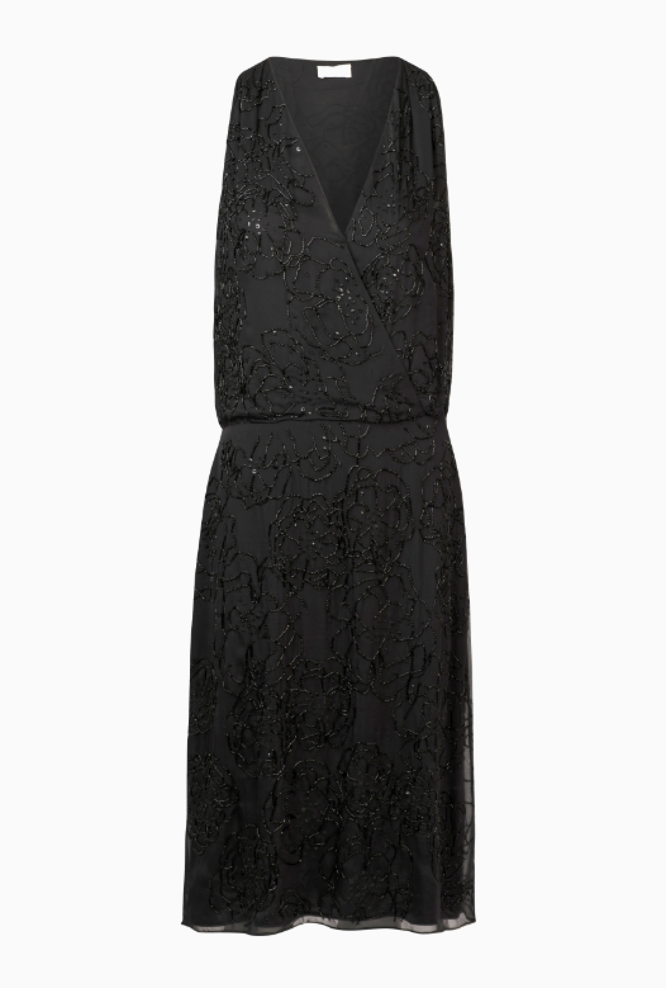 Robe Valentino Noire Brodée