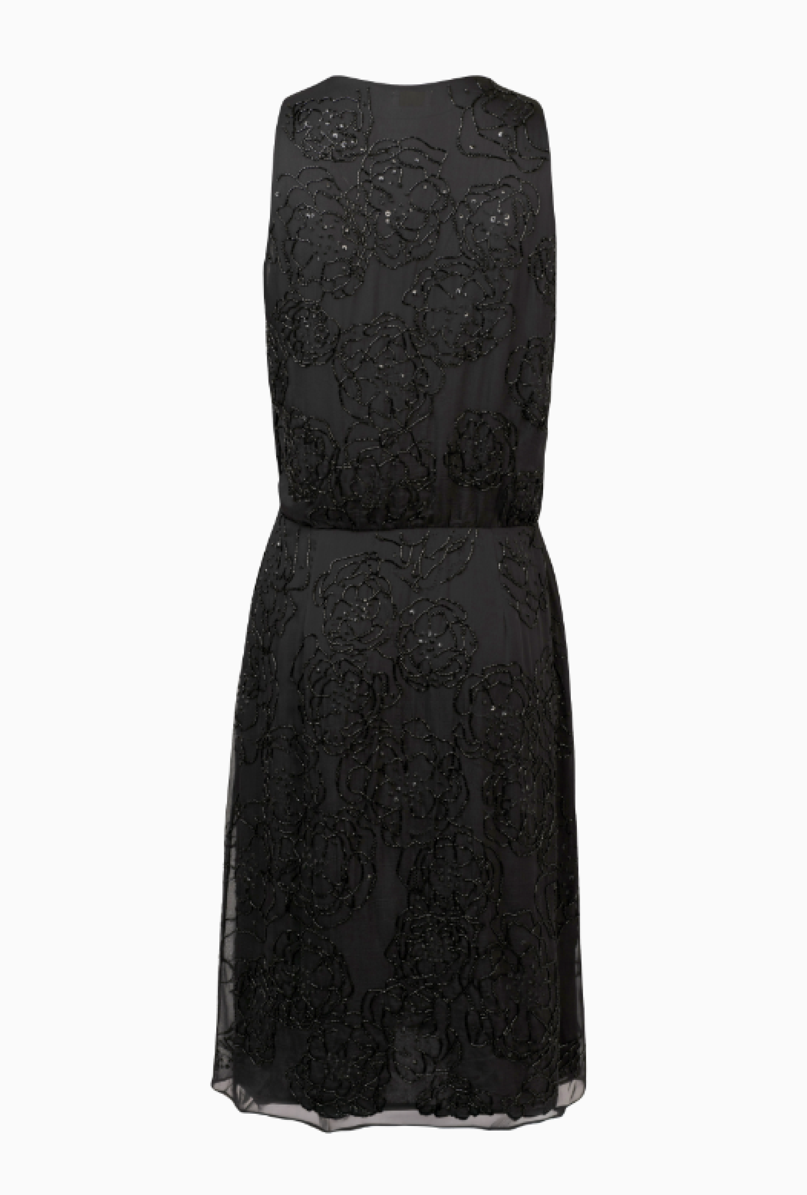 Robe Valentino Noire Brodée