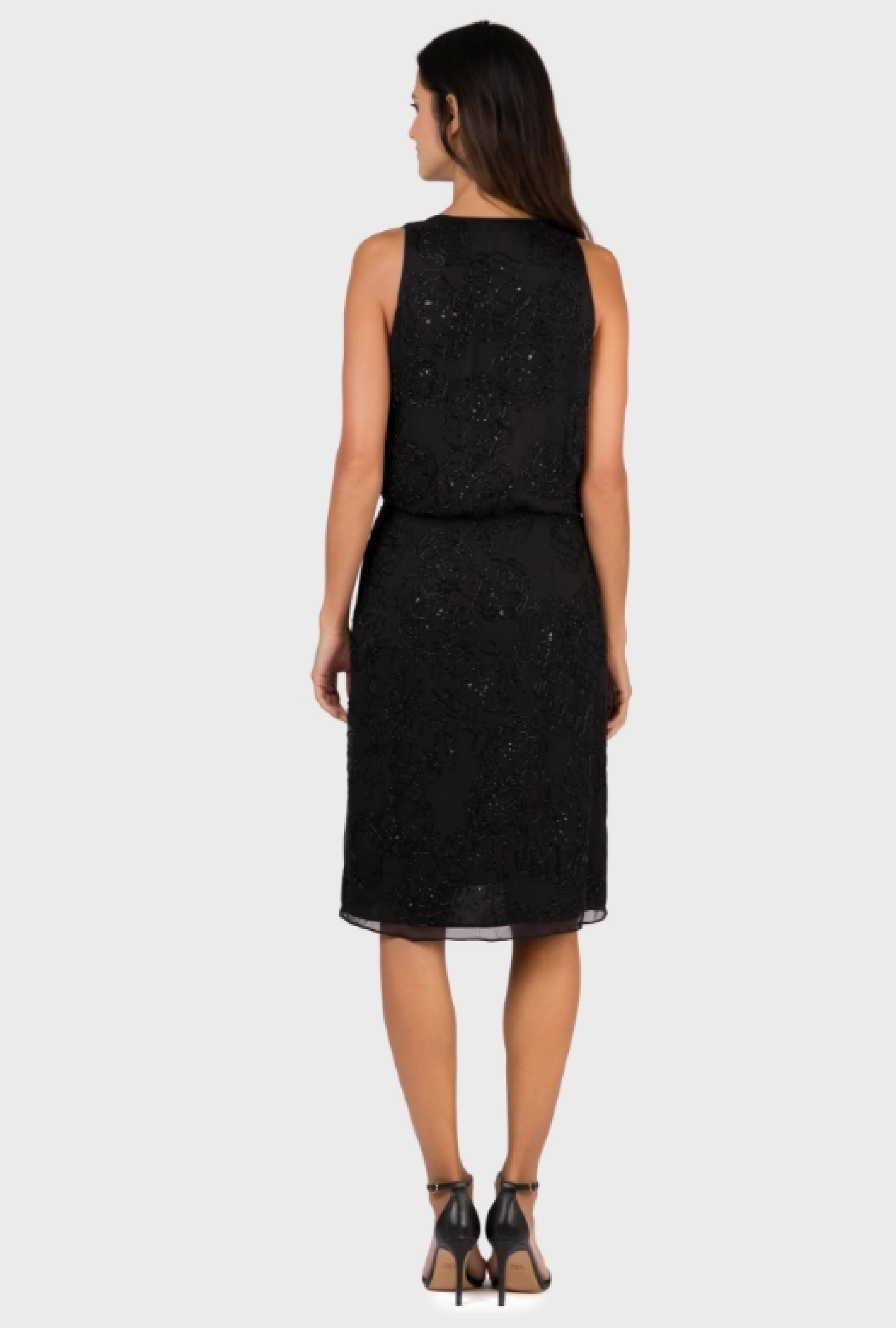 Robe Valentino Noire Brodée