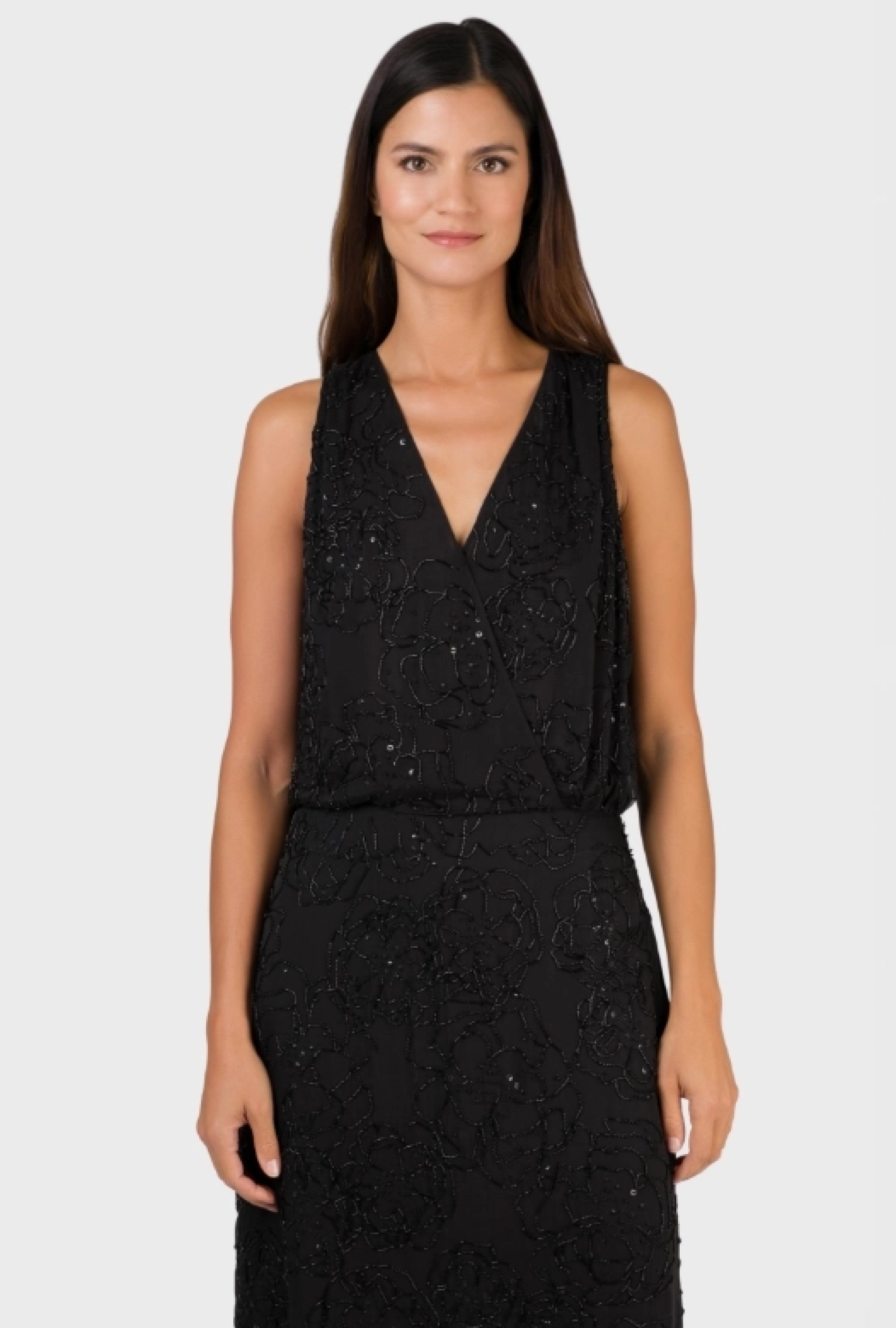 Robe Valentino Noire Brodée