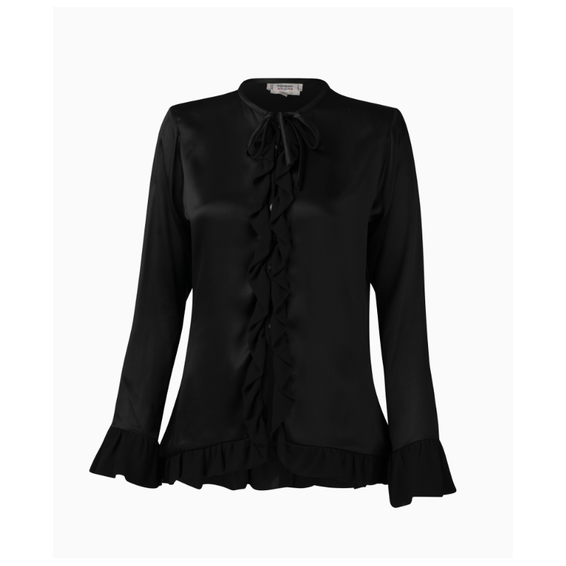 Chemise Yves Saint Laurent Silk Ruffle