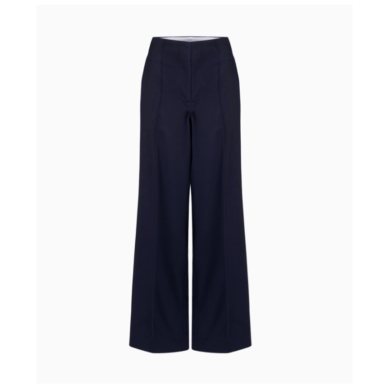 Pantalon Celine Sculptural Navy SS2015 par Phoebe Philo