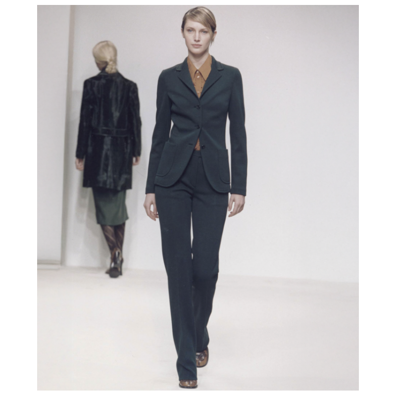 Tailleur Prada Noir Architecturé SS1996