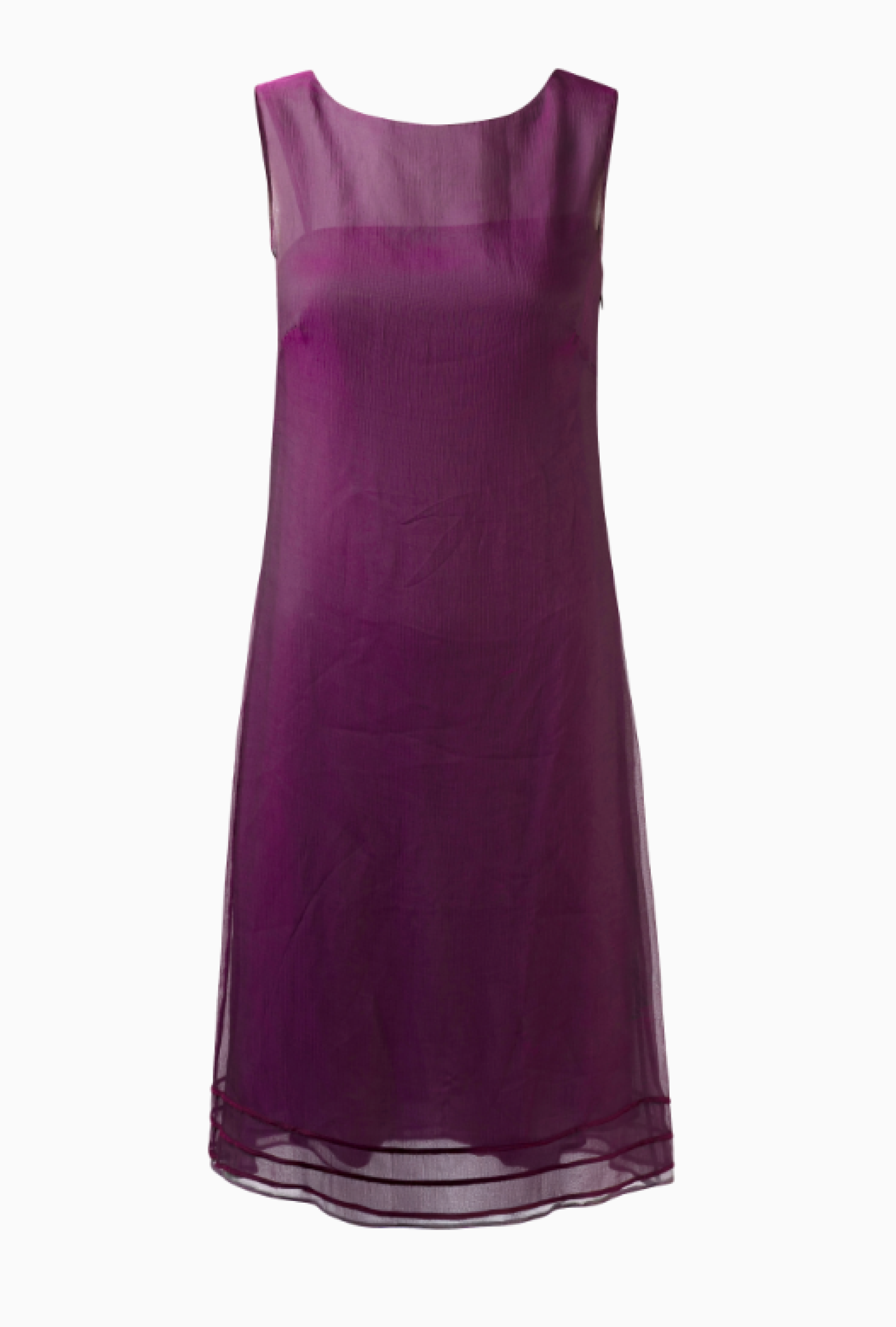Robe Alberta Ferretti Voile Pourpre Circa 1994