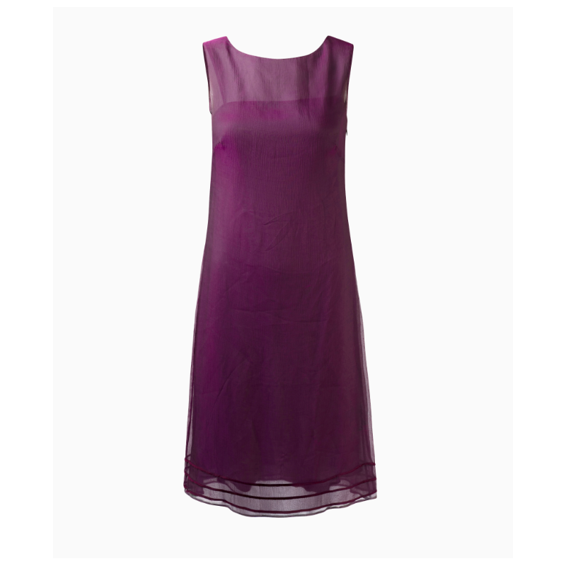 Robe Alberta Ferretti Voile Pourpre Circa 1994