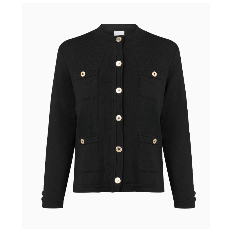 Veste Vintage Noir Précieux