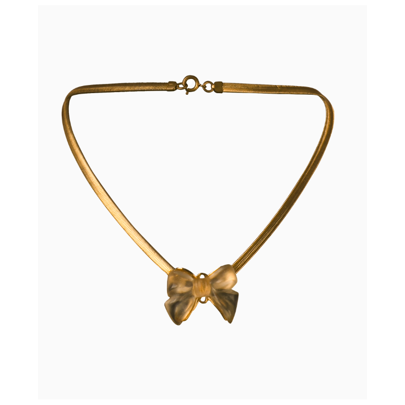 Collier Vintage Noeud Cristal