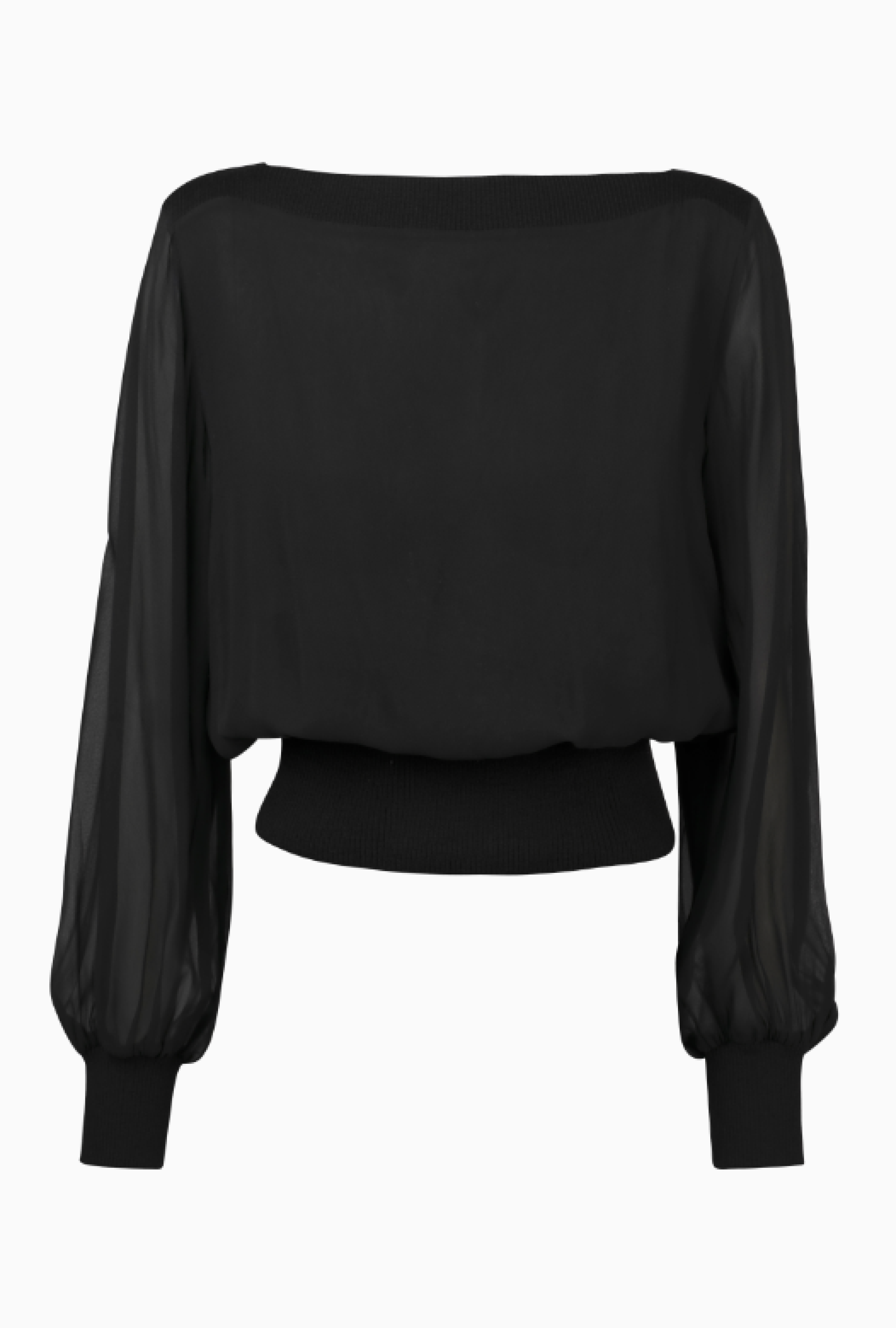 Top Yves Saint Laurent Mousseline Noire