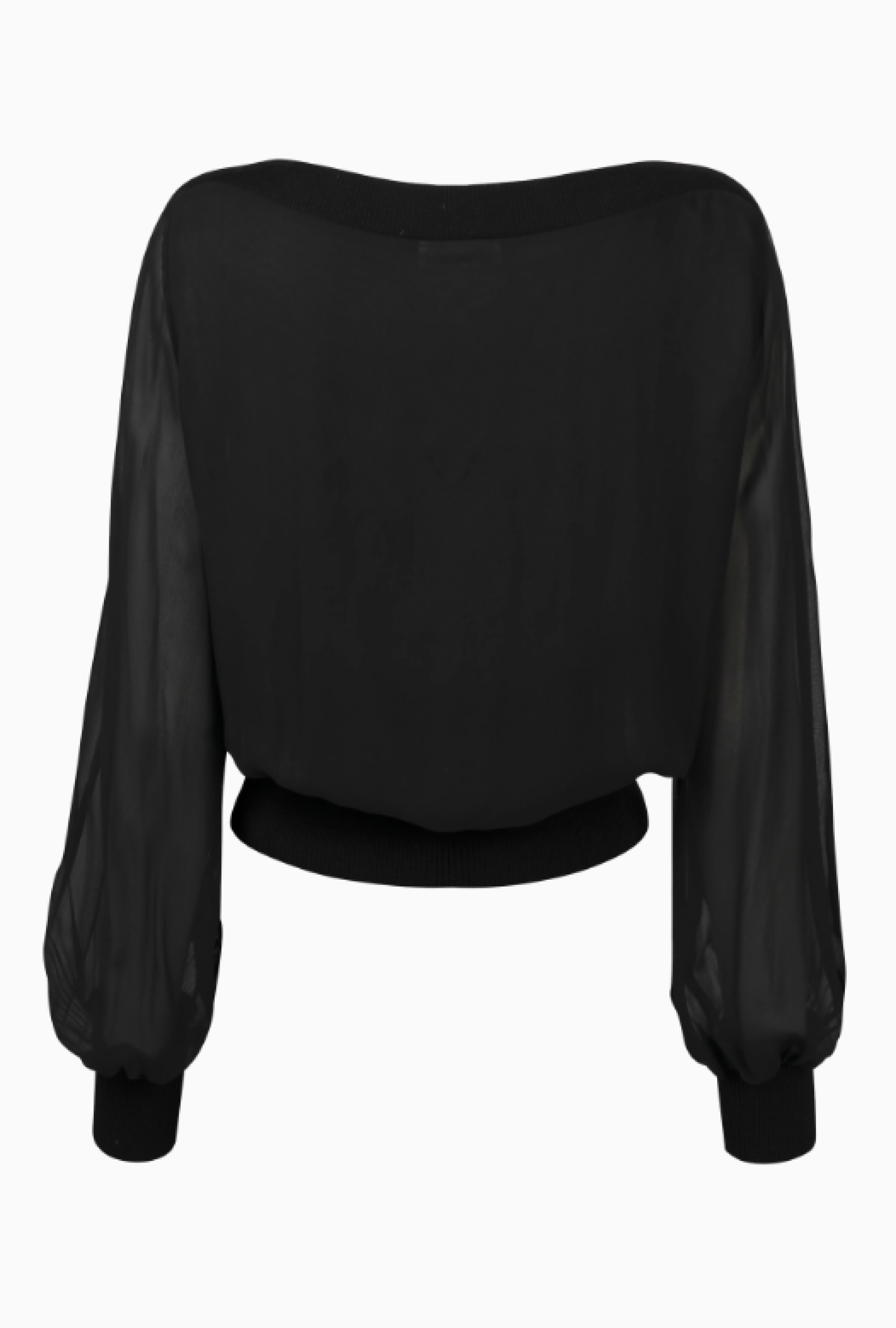 Top Yves Saint Laurent Mousseline Noire