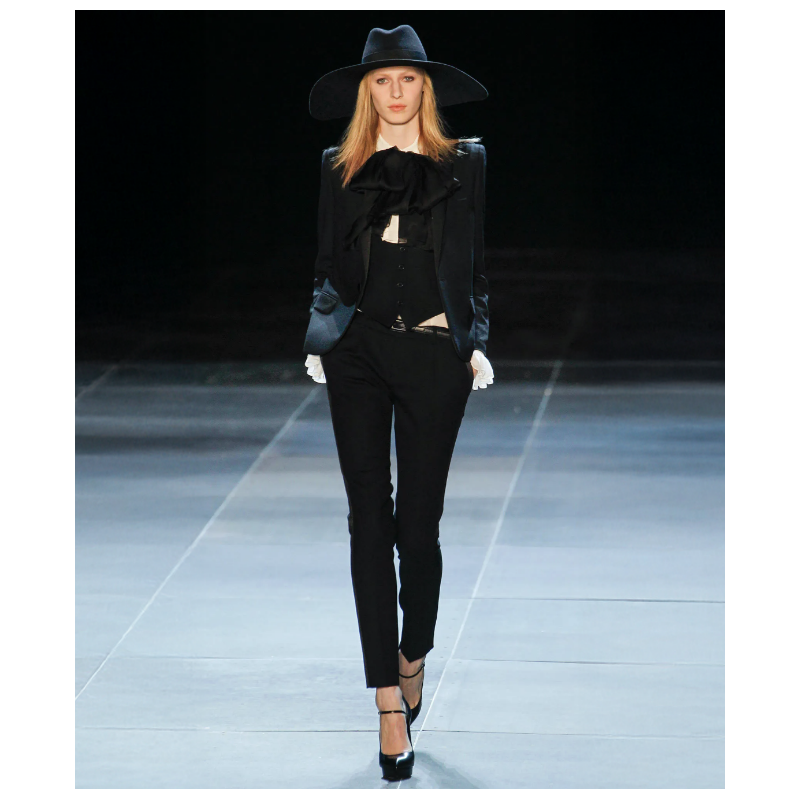 Veste Yves Saint Laurent Smoking Bleu Nuit Ss2013 Par Hedi Slimane