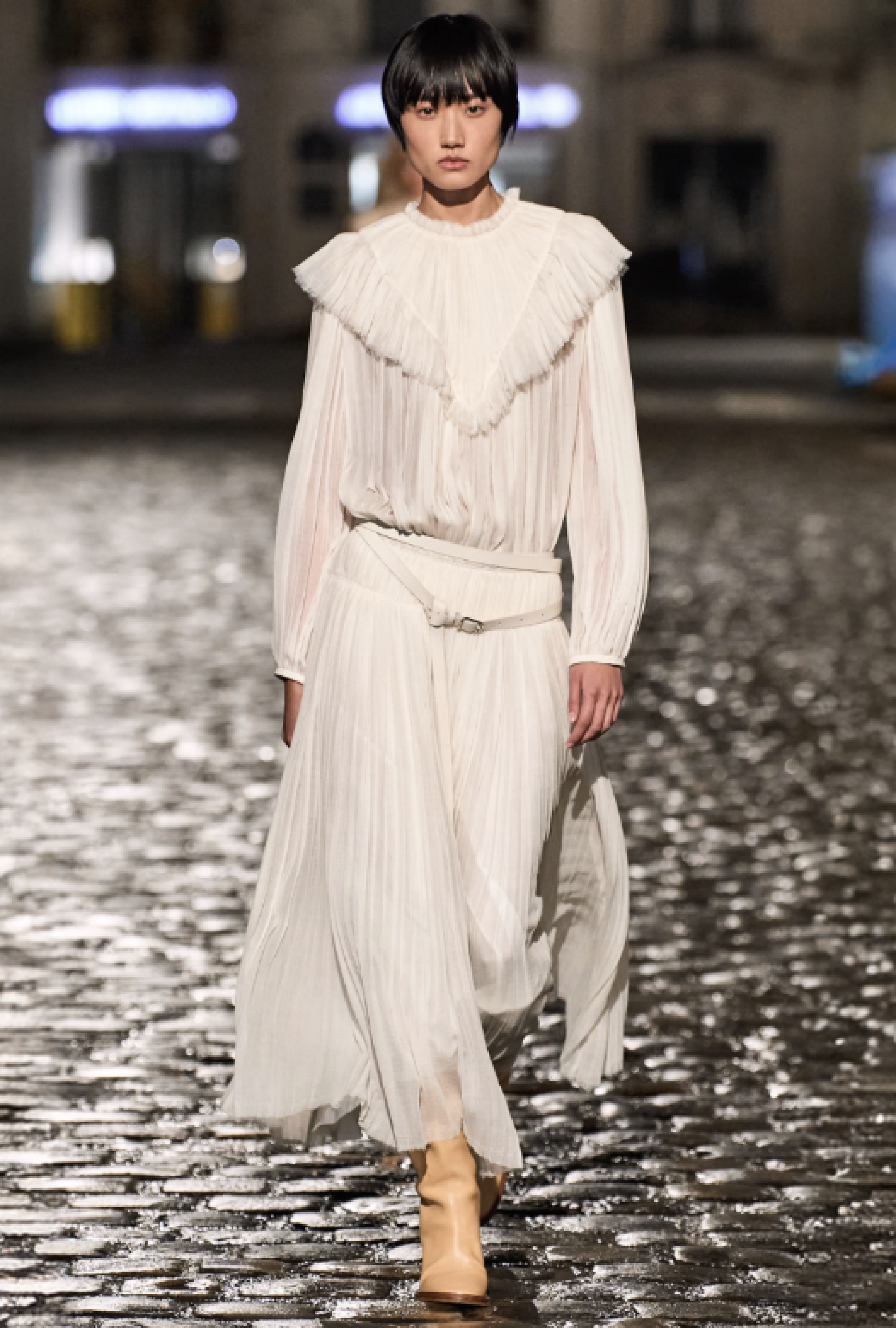 Jupe Chloe Crème Bohème Fw 2021 Gabriela Hearst