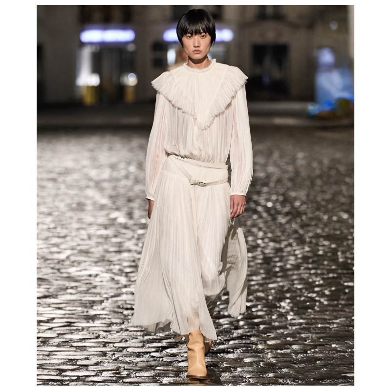 Jupe Chloe Crème Bohème Fw 2021 Gabriela Hearst