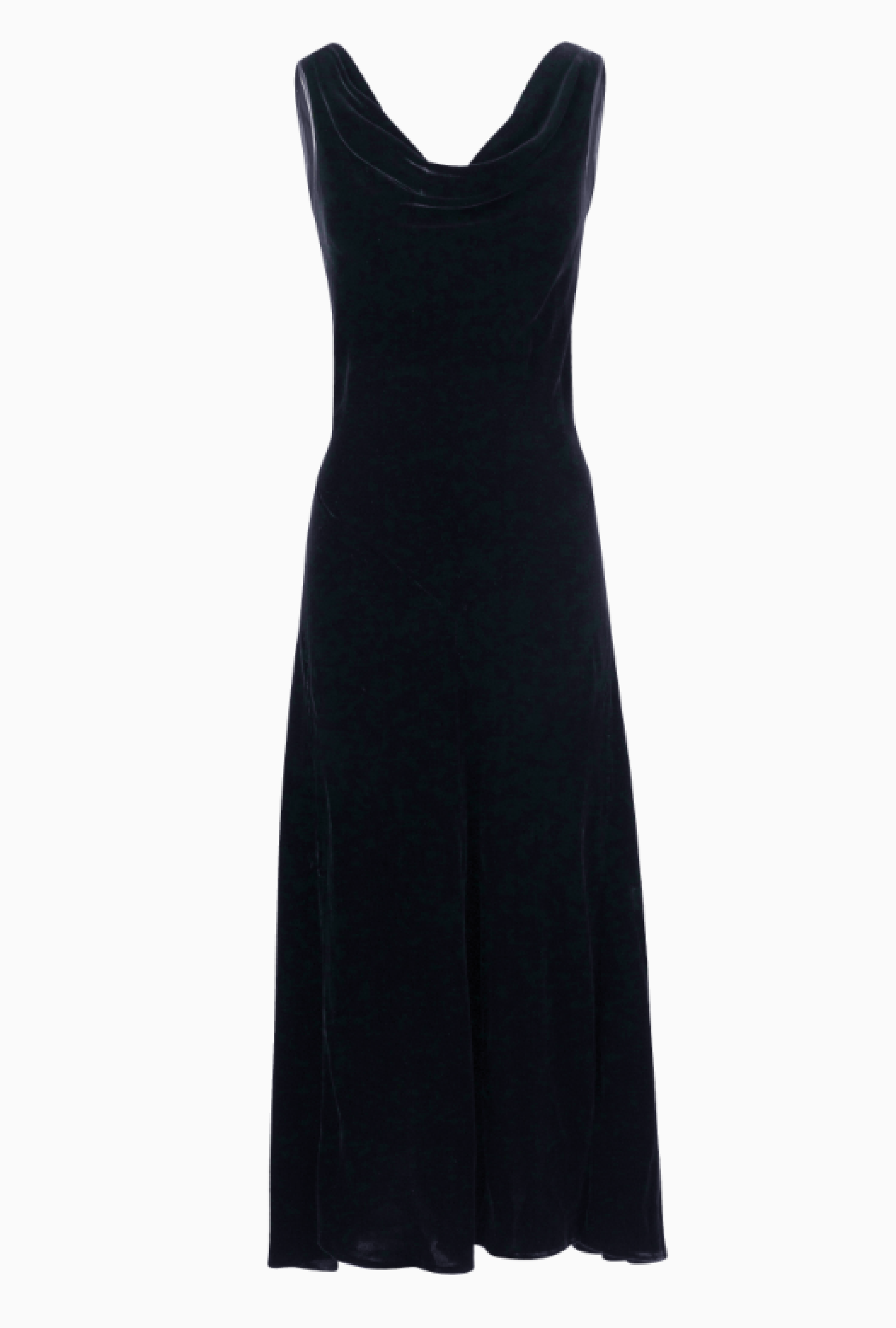 Robe Vintage Velours Noir