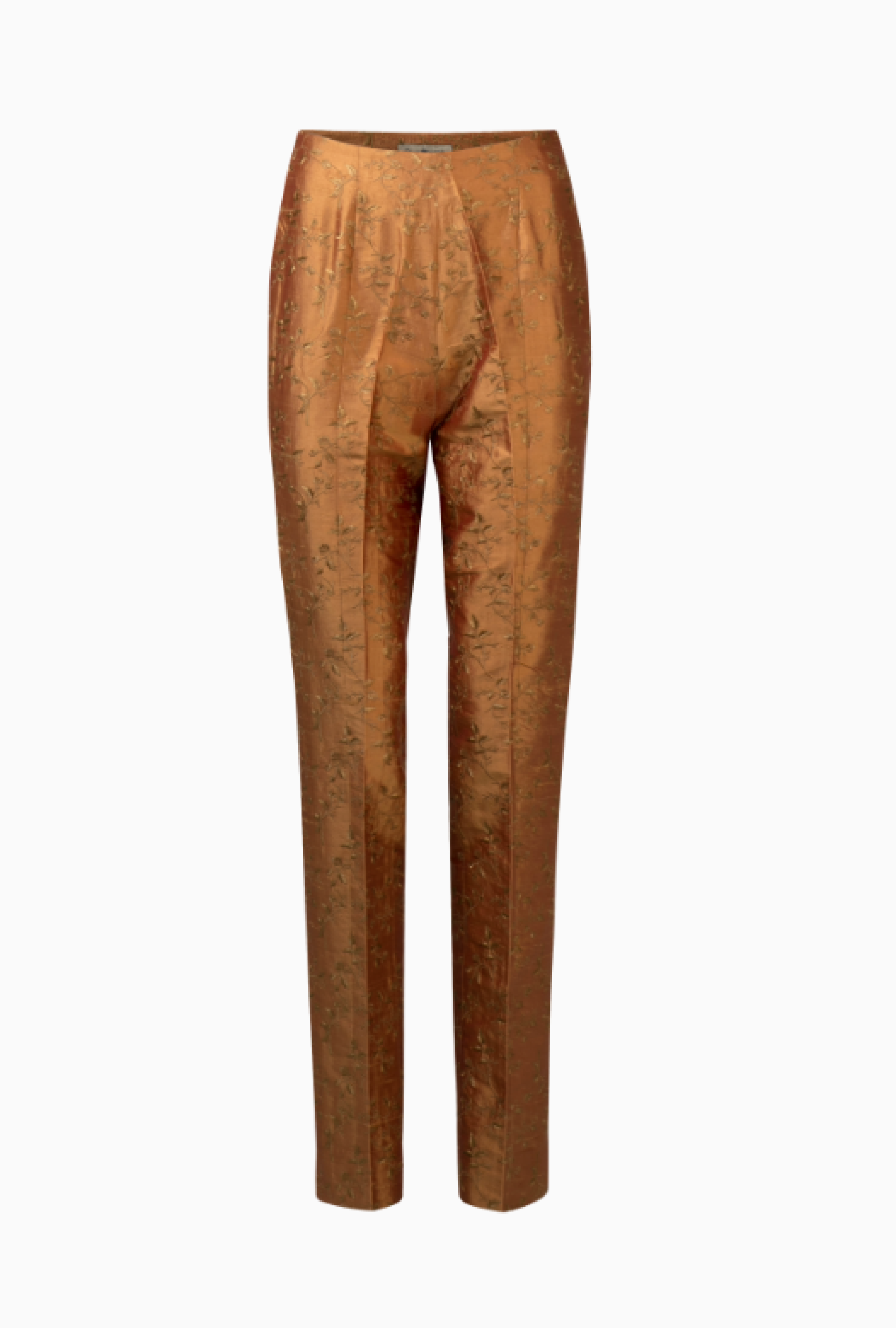 Pantalon Vintage Brocard Orangé
