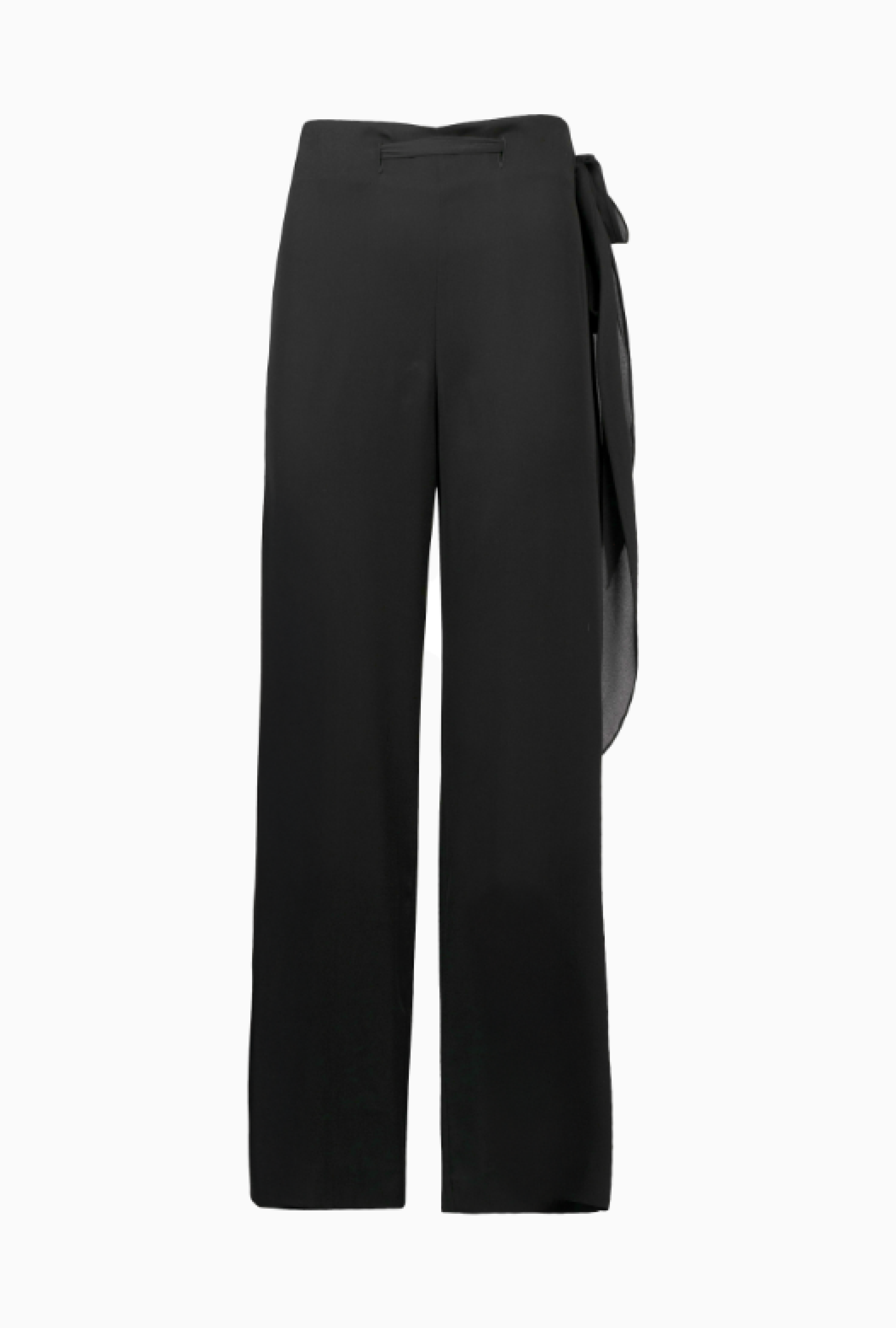 Pantalon Valentino Palazzo En Crêpe Noir