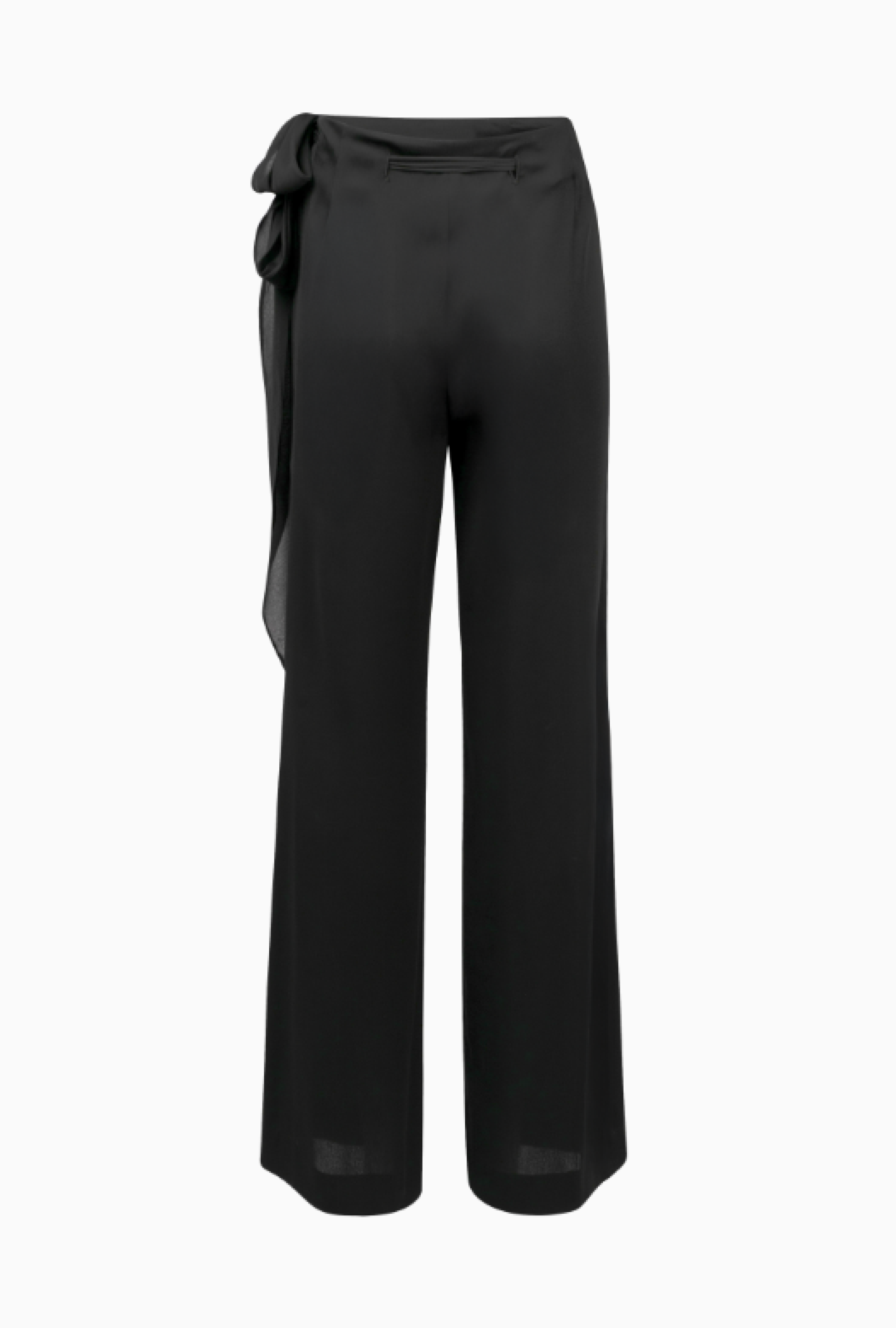 Pantalon Valentino Palazzo En Crêpe Noir