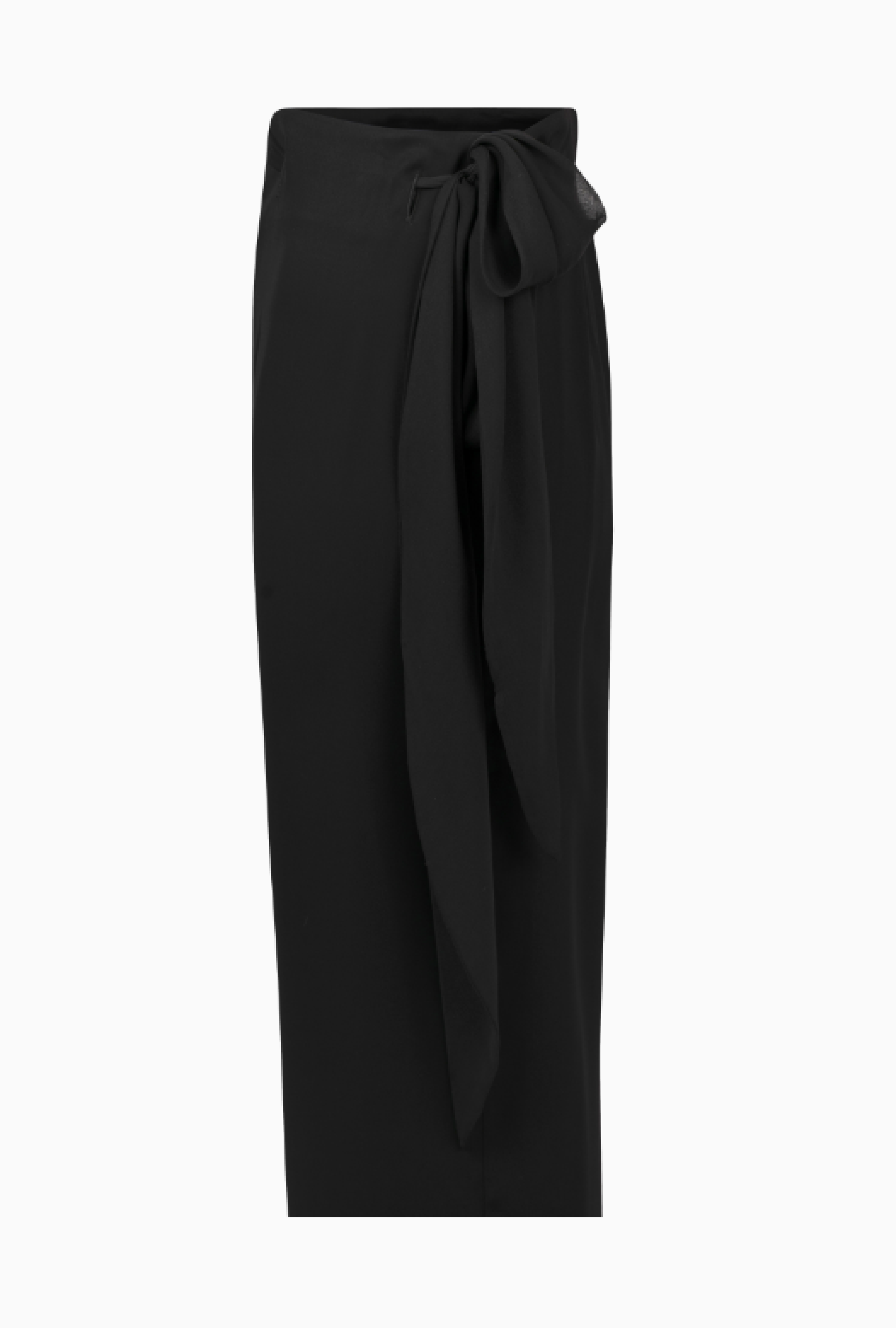 Pantalon Valentino Palazzo En Crêpe Noir