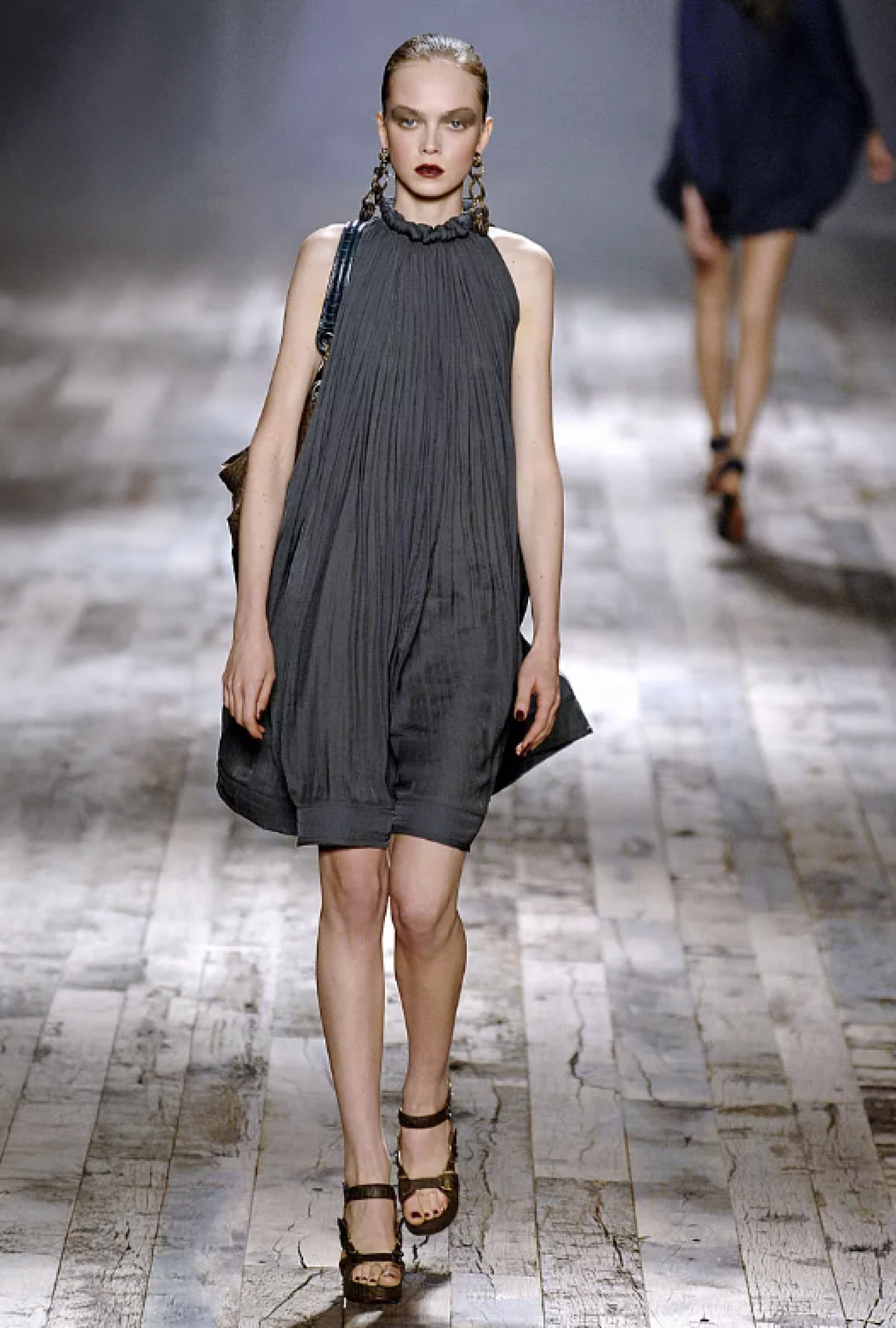Robe Lanvin Plissé Halter SS2008