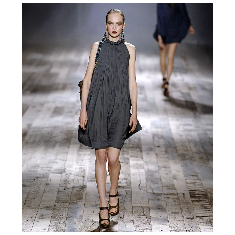 Robe Lanvin Plissé Halter SS2008