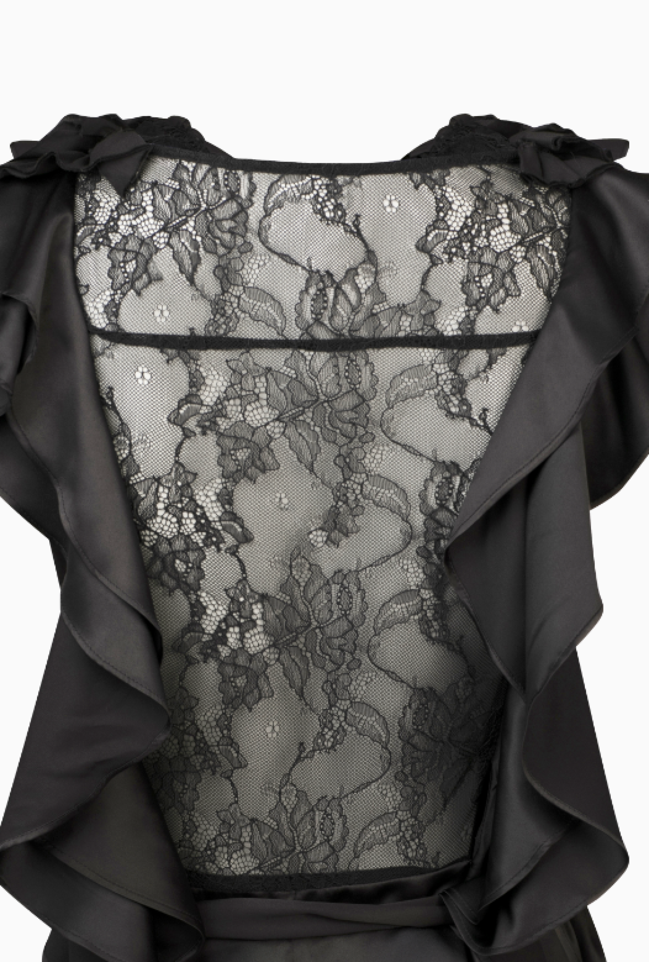 Top Chloe Satin Fleuri