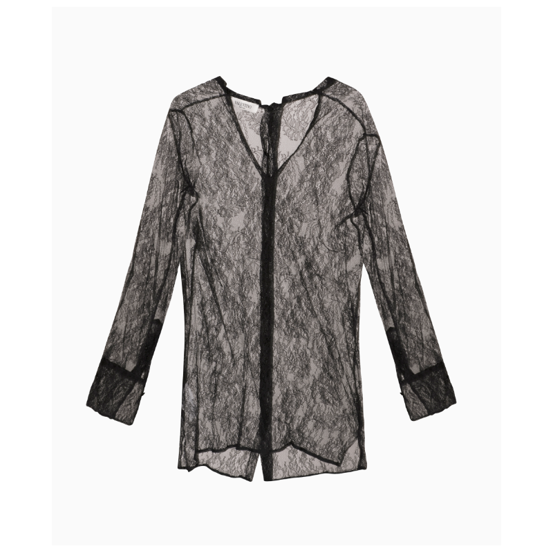 Chemise Valentino Dentelle Transparente