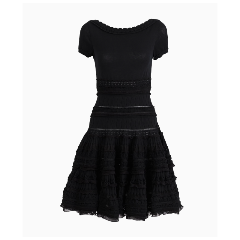 Robe Alaia Fit & Flare Texturé