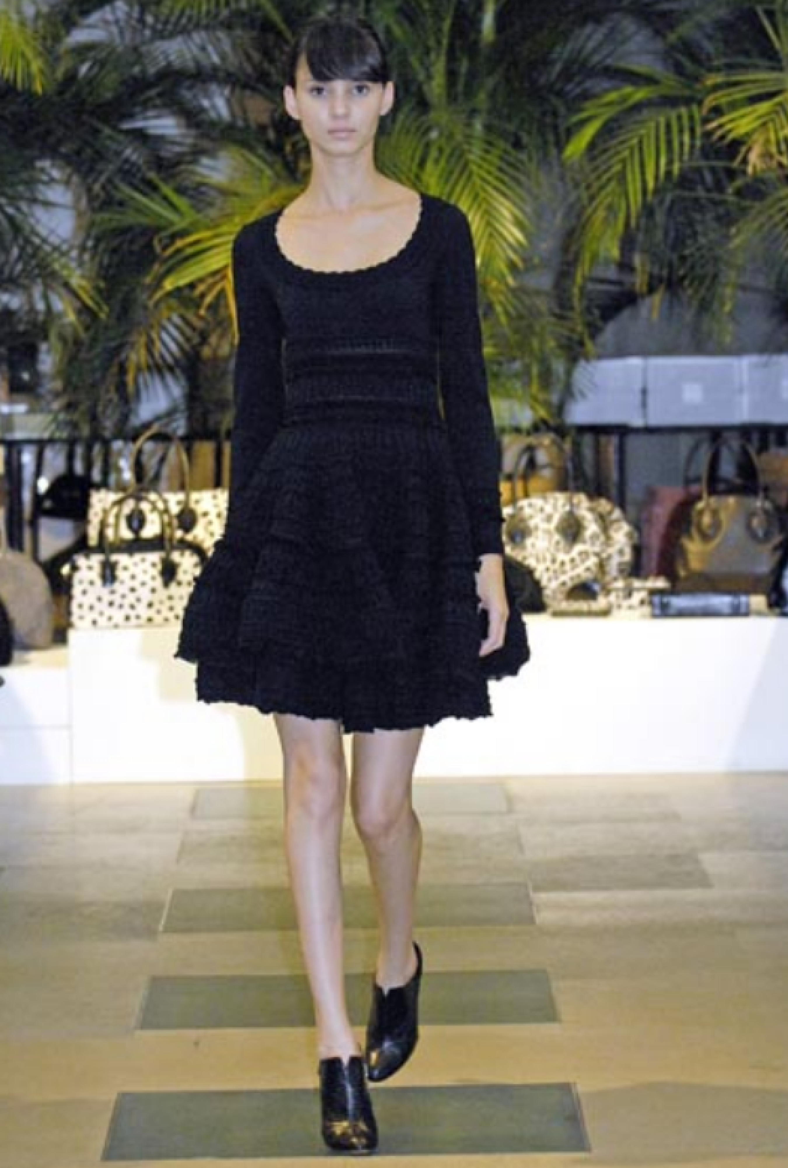 Robe Alaia Fit & Flare Texturé